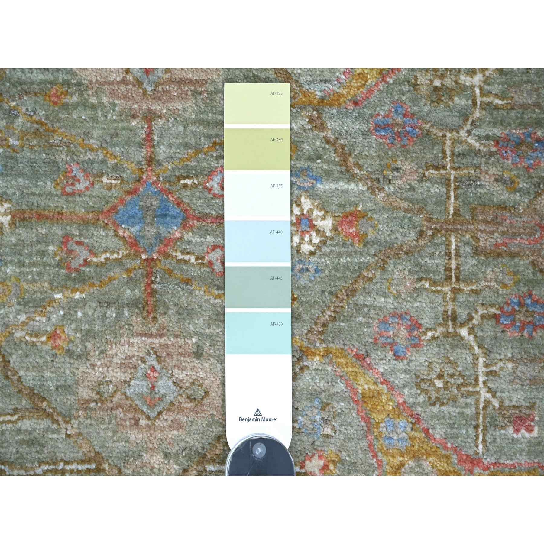 Oushak-And-Peshawar-Hand-Knotted-Rug-107755
