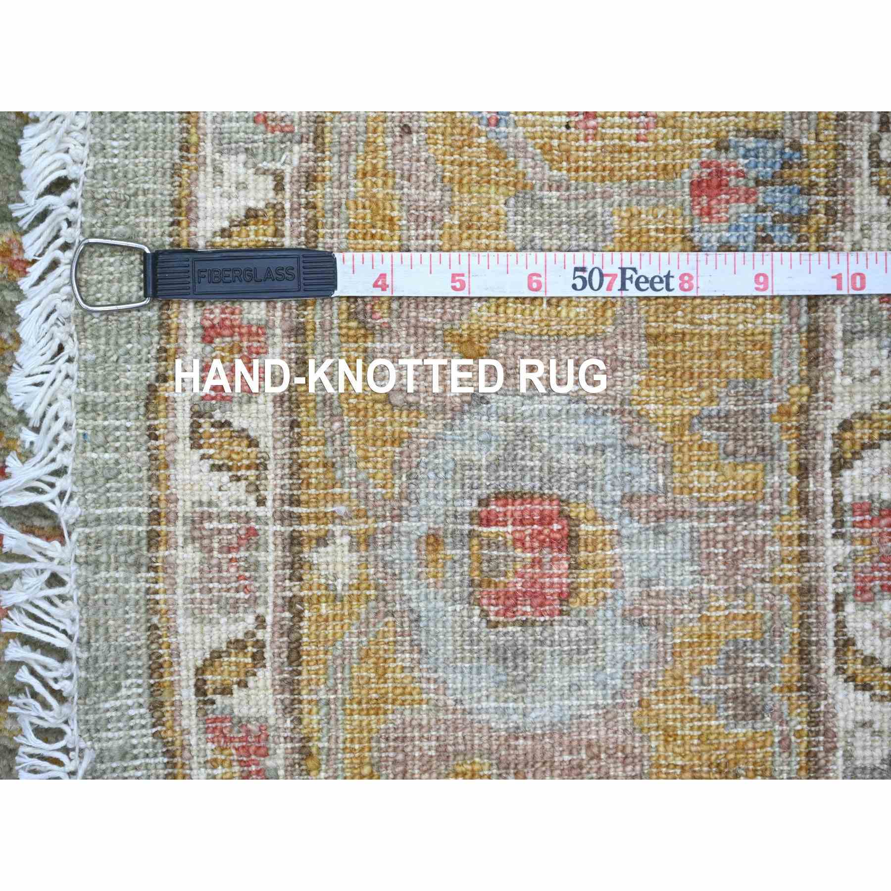 Oushak-And-Peshawar-Hand-Knotted-Rug-107755