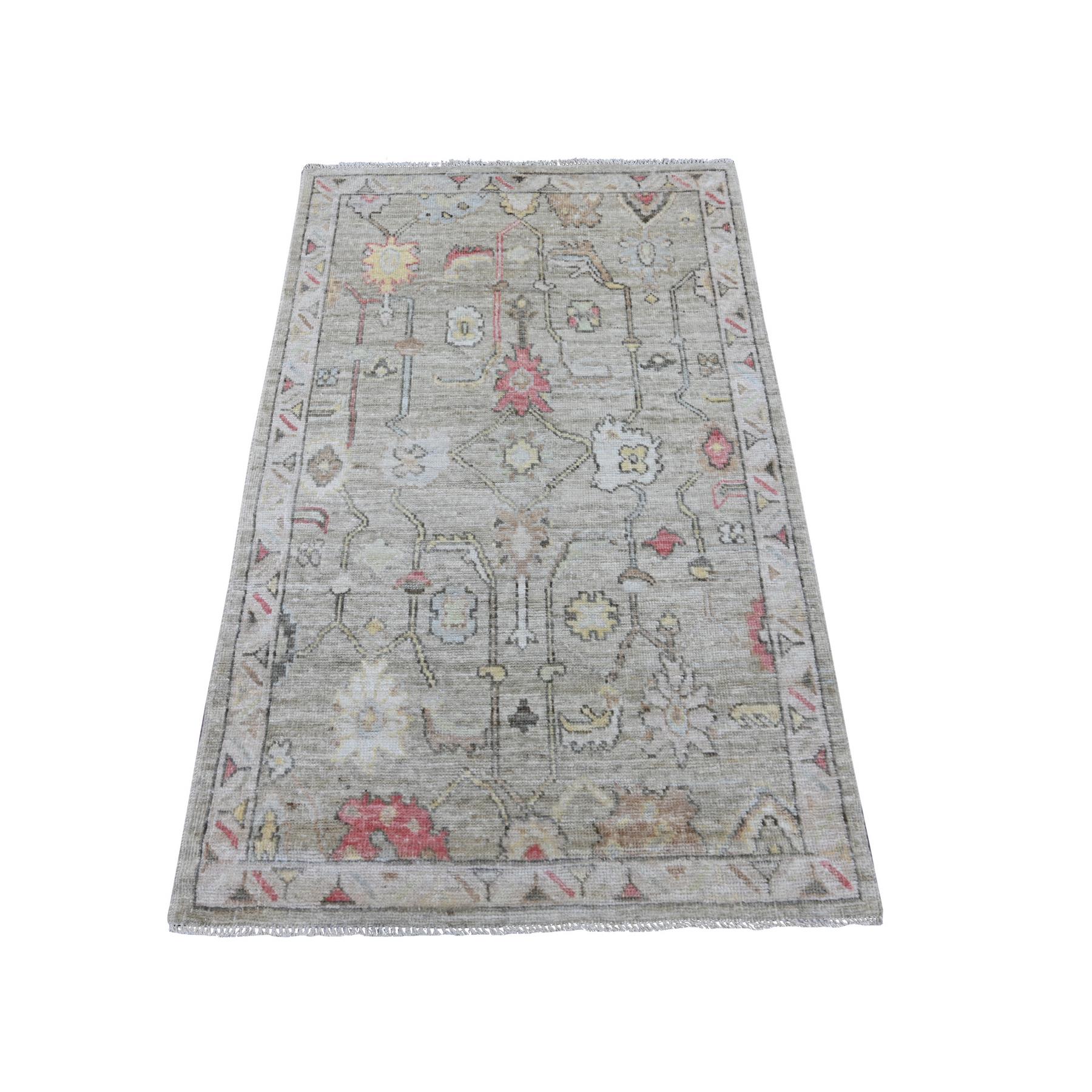 Oushak-And-Peshawar-Hand-Knotted-Rug-107775
