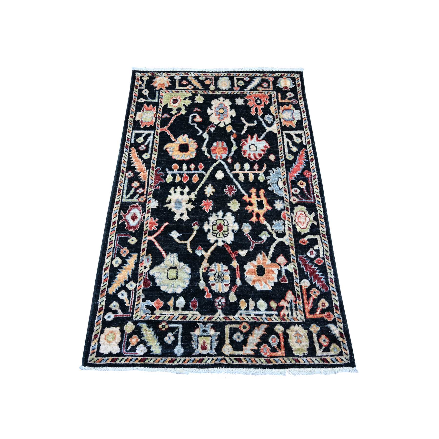 Oushak-And-Peshawar-Hand-Knotted-Rug-107780