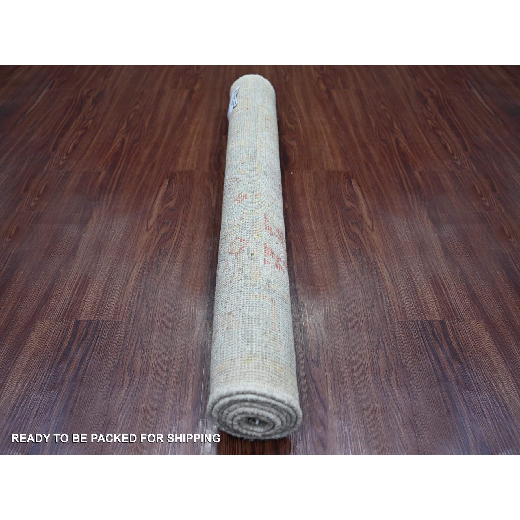 Oushak-And-Peshawar-Hand-Knotted-Rug-107785