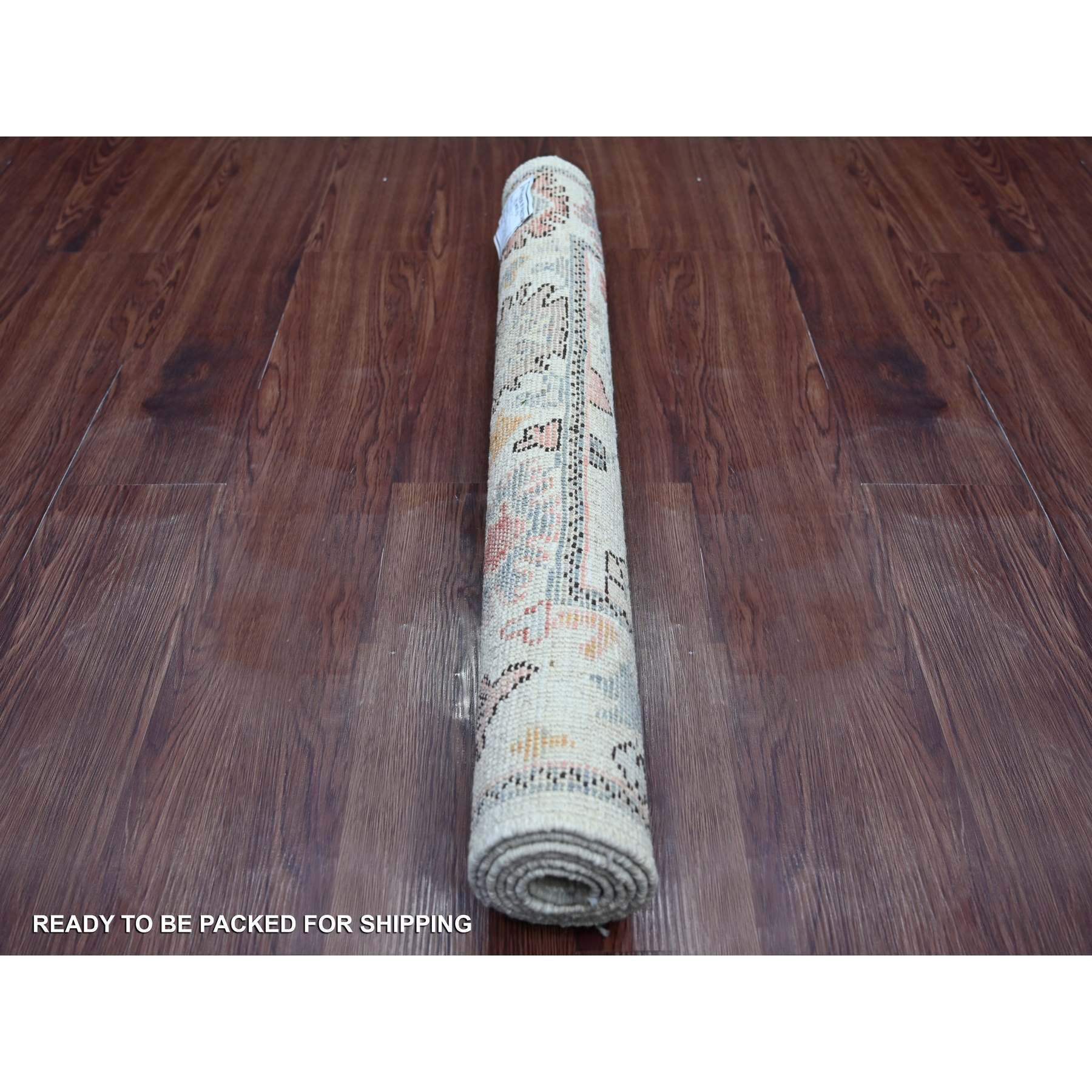 Oushak-And-Peshawar-Hand-Knotted-Rug-107795