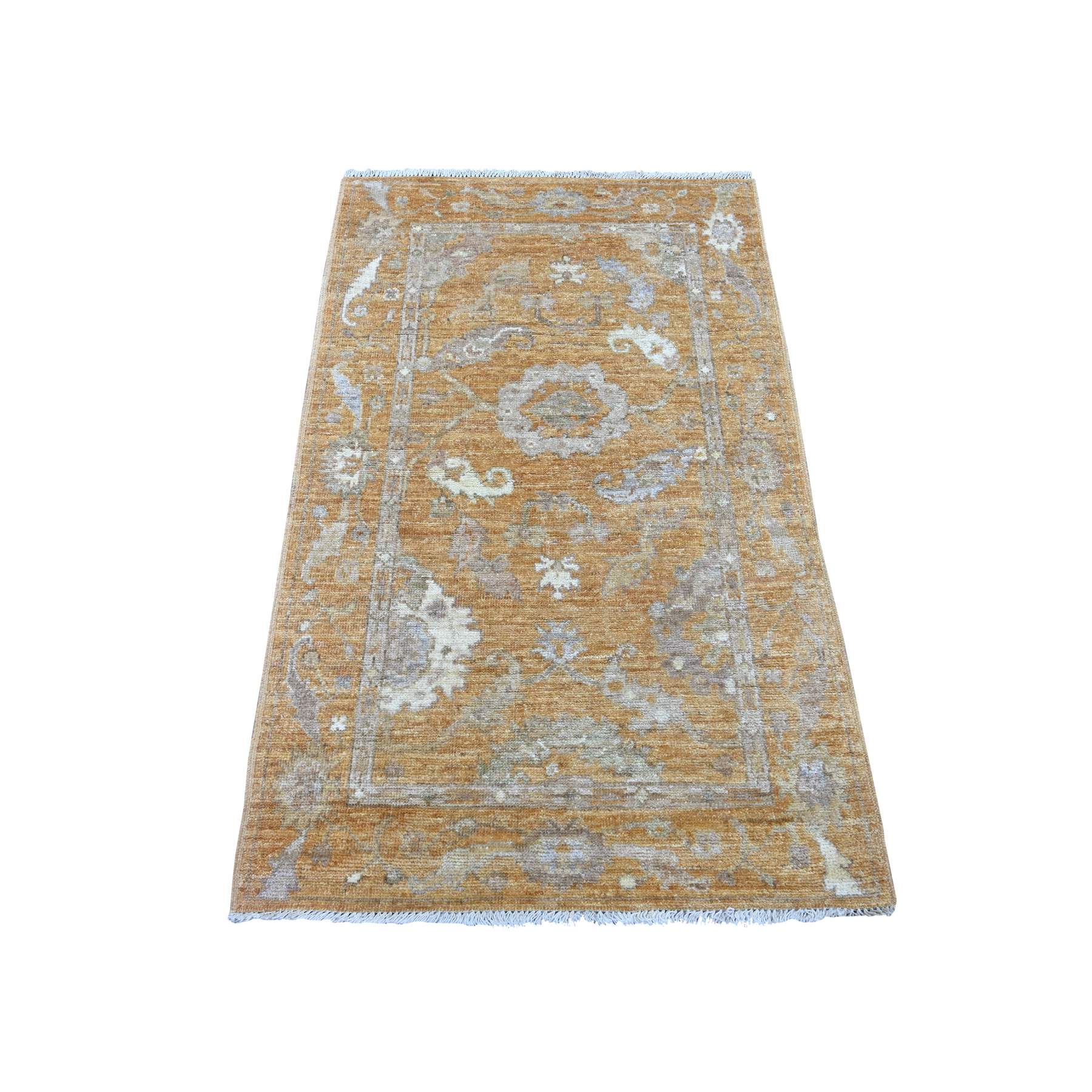 Oushak-And-Peshawar-Hand-Knotted-Rug-107800