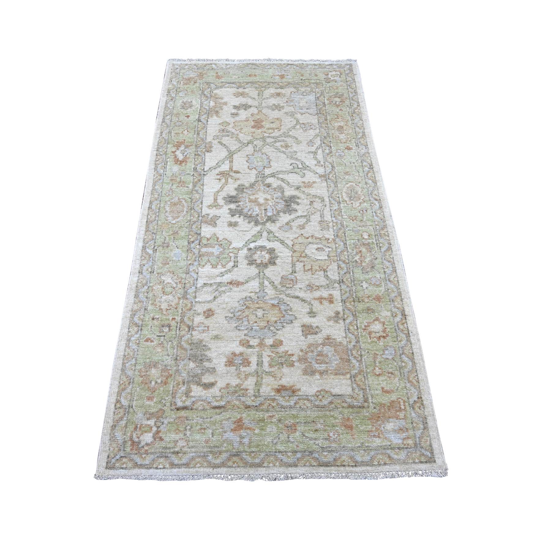 Oushak-And-Peshawar-Hand-Knotted-Rug-107805