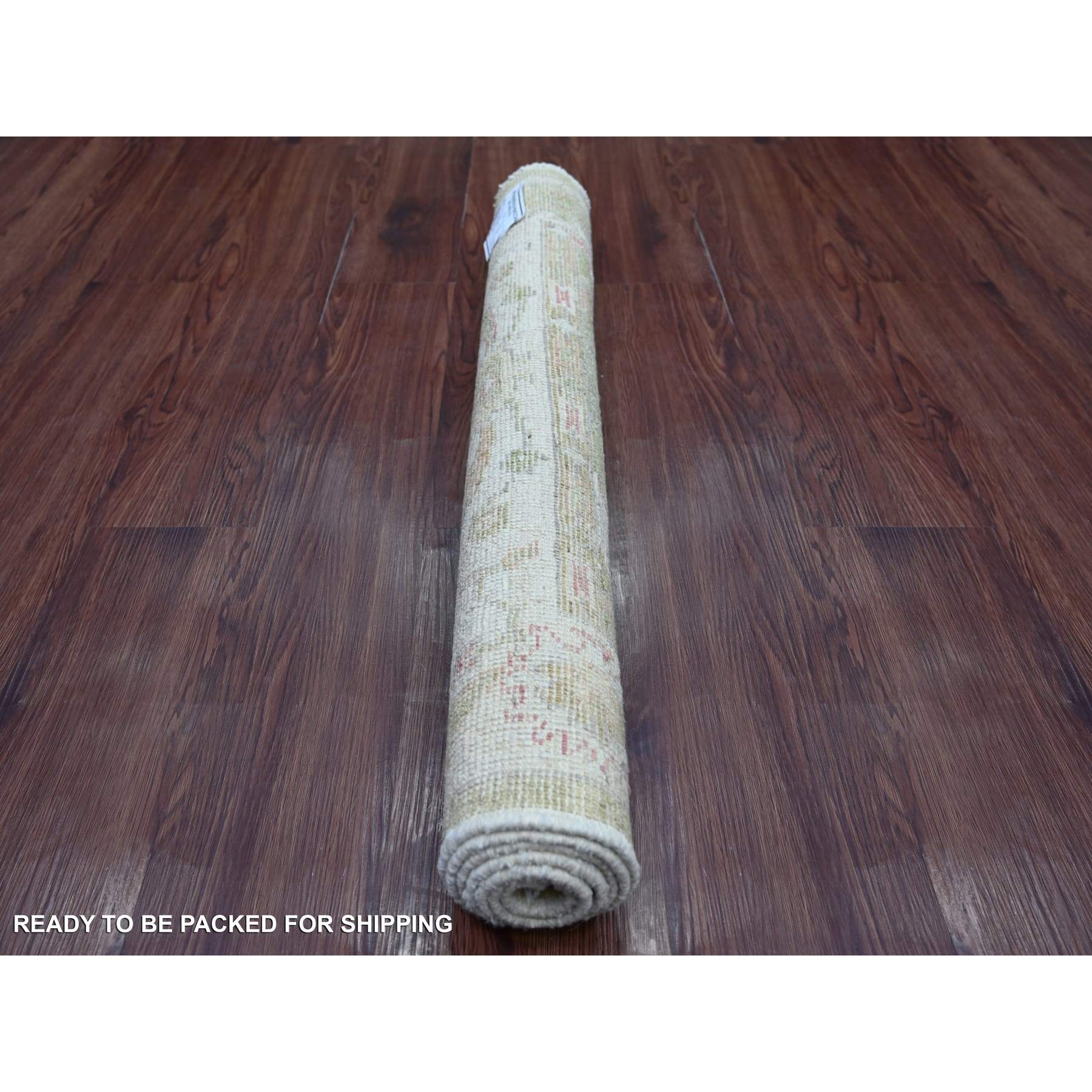 Oushak-And-Peshawar-Hand-Knotted-Rug-107815