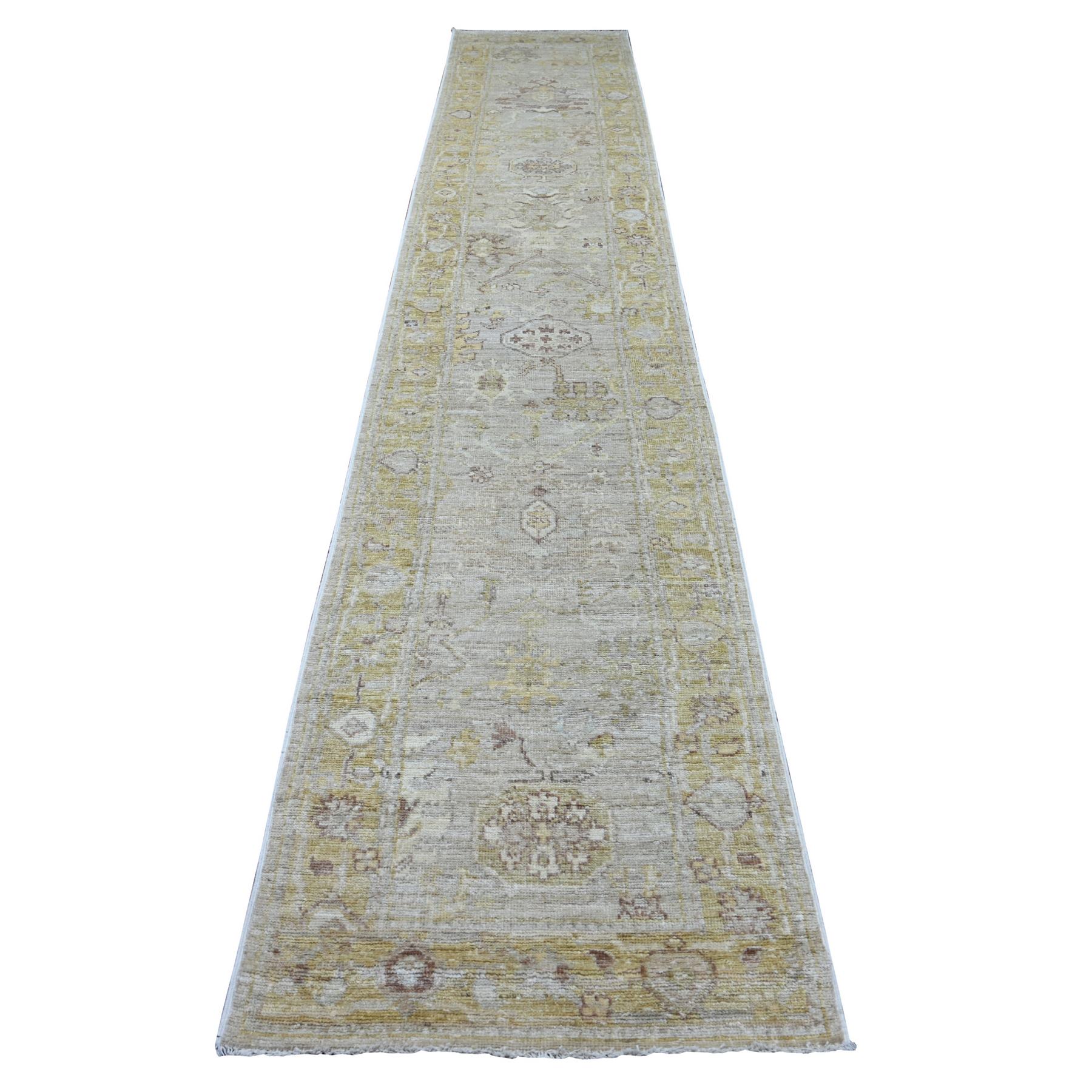 Oushak-And-Peshawar-Hand-Knotted-Rug-107845