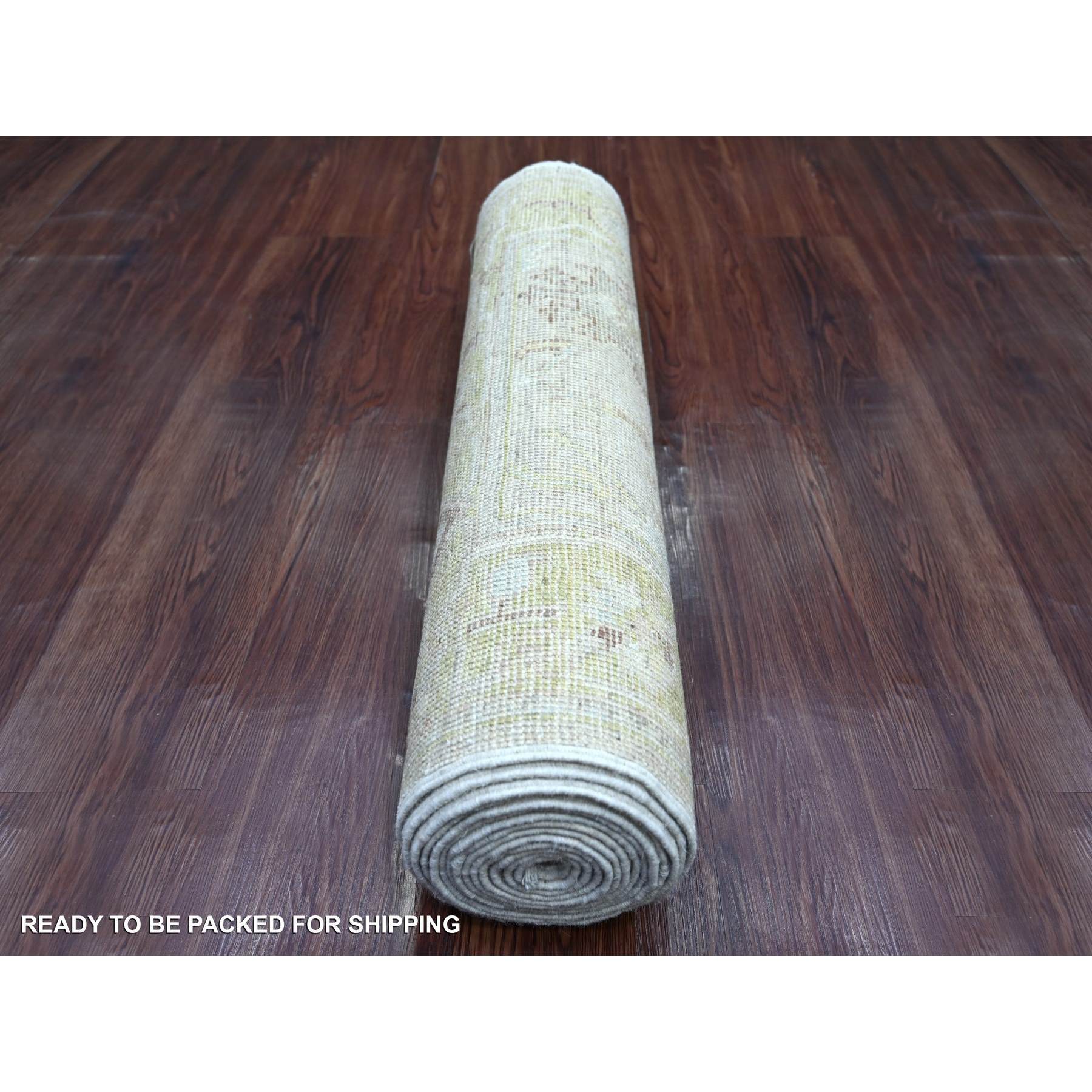 Oushak-And-Peshawar-Hand-Knotted-Rug-107845