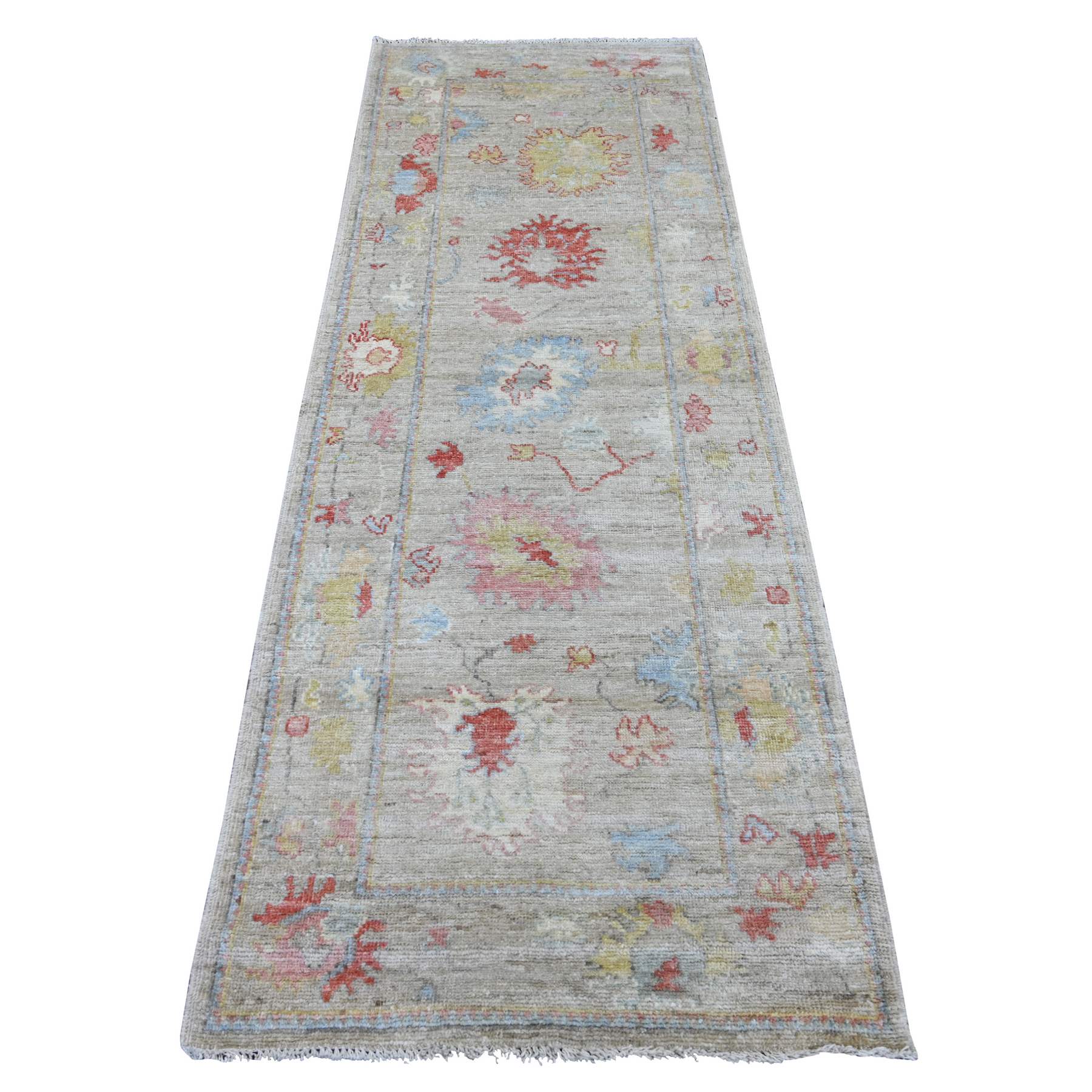 Oushak-And-Peshawar-Hand-Knotted-Rug-107855