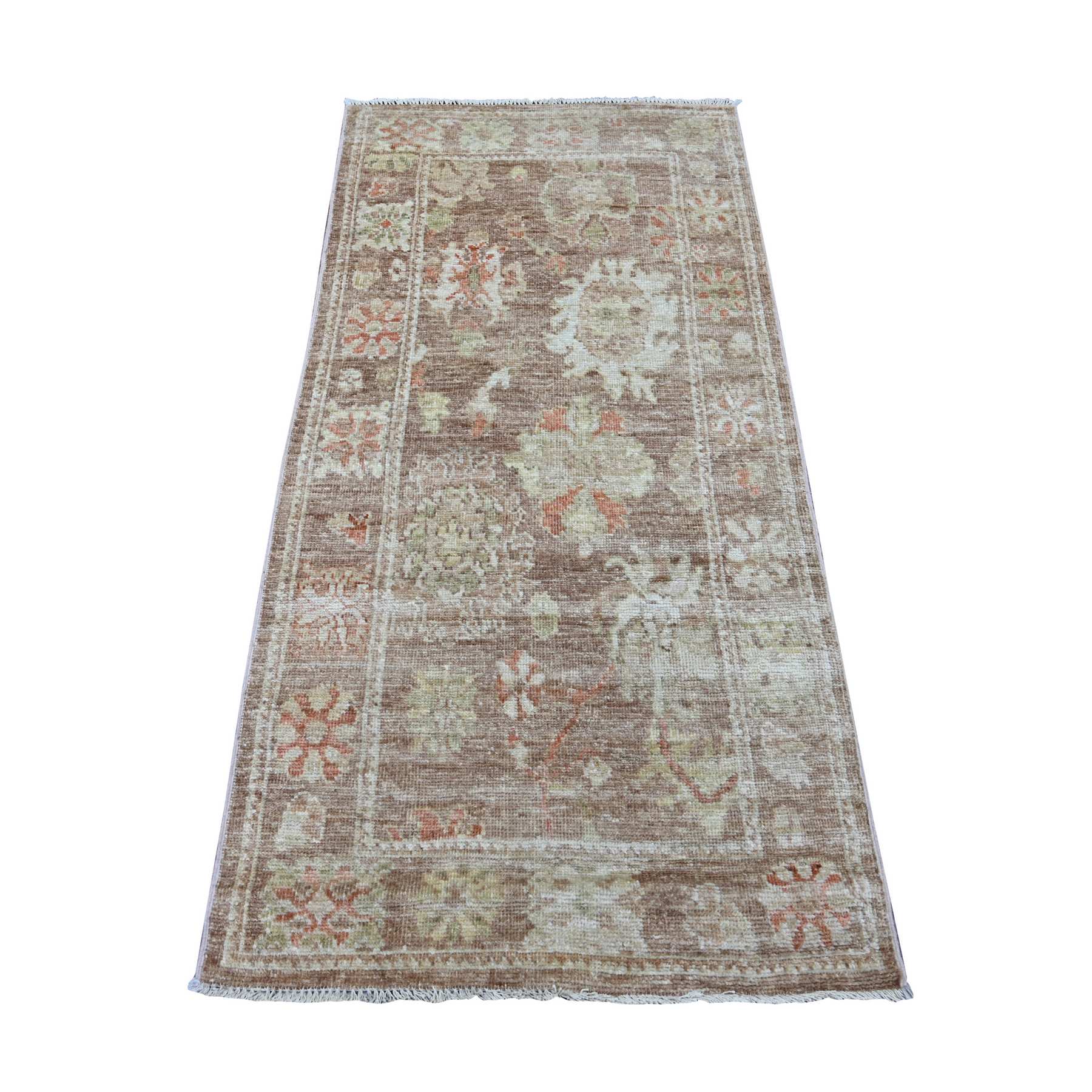 Oushak-And-Peshawar-Hand-Knotted-Rug-107860