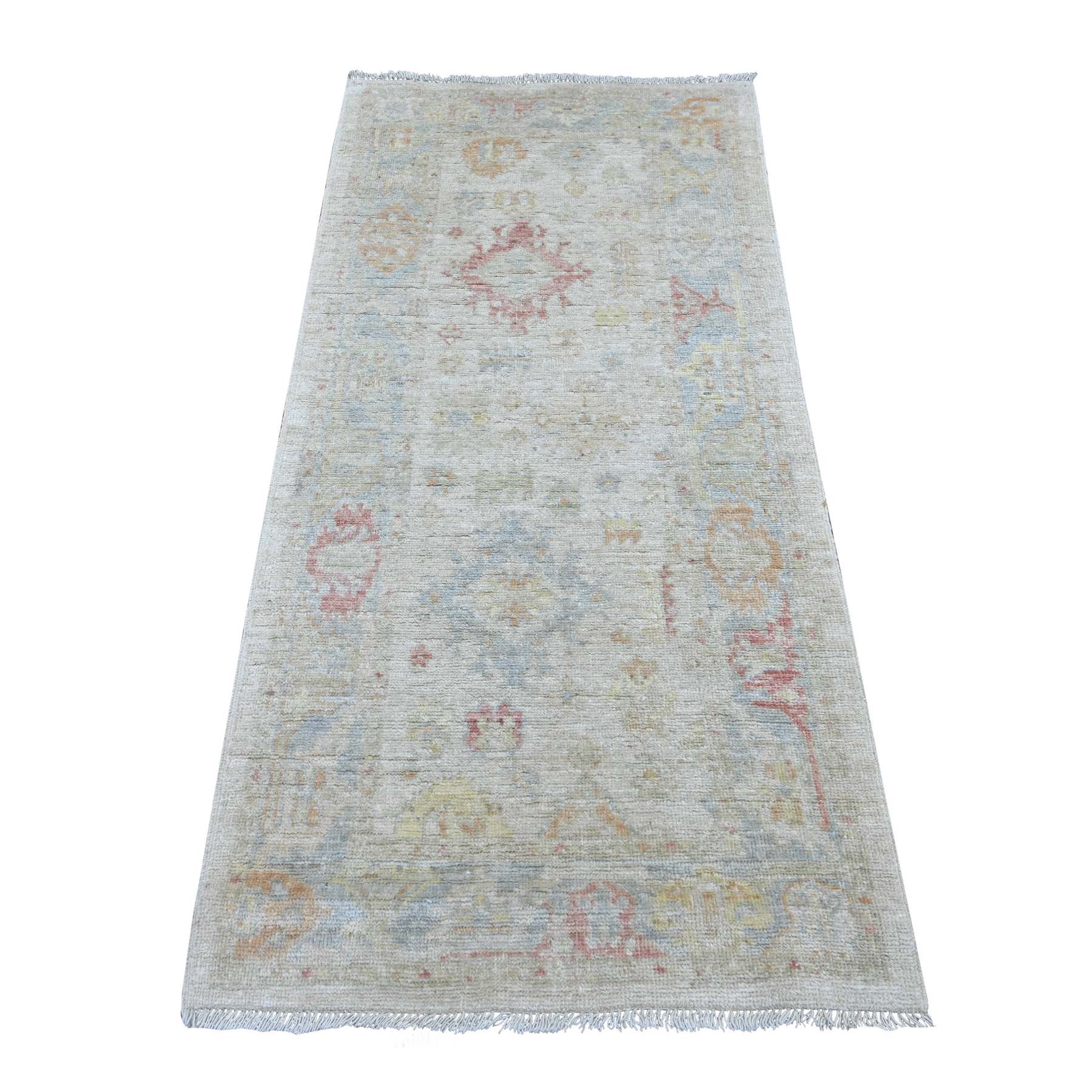 Oushak-And-Peshawar-Hand-Knotted-Rug-107865