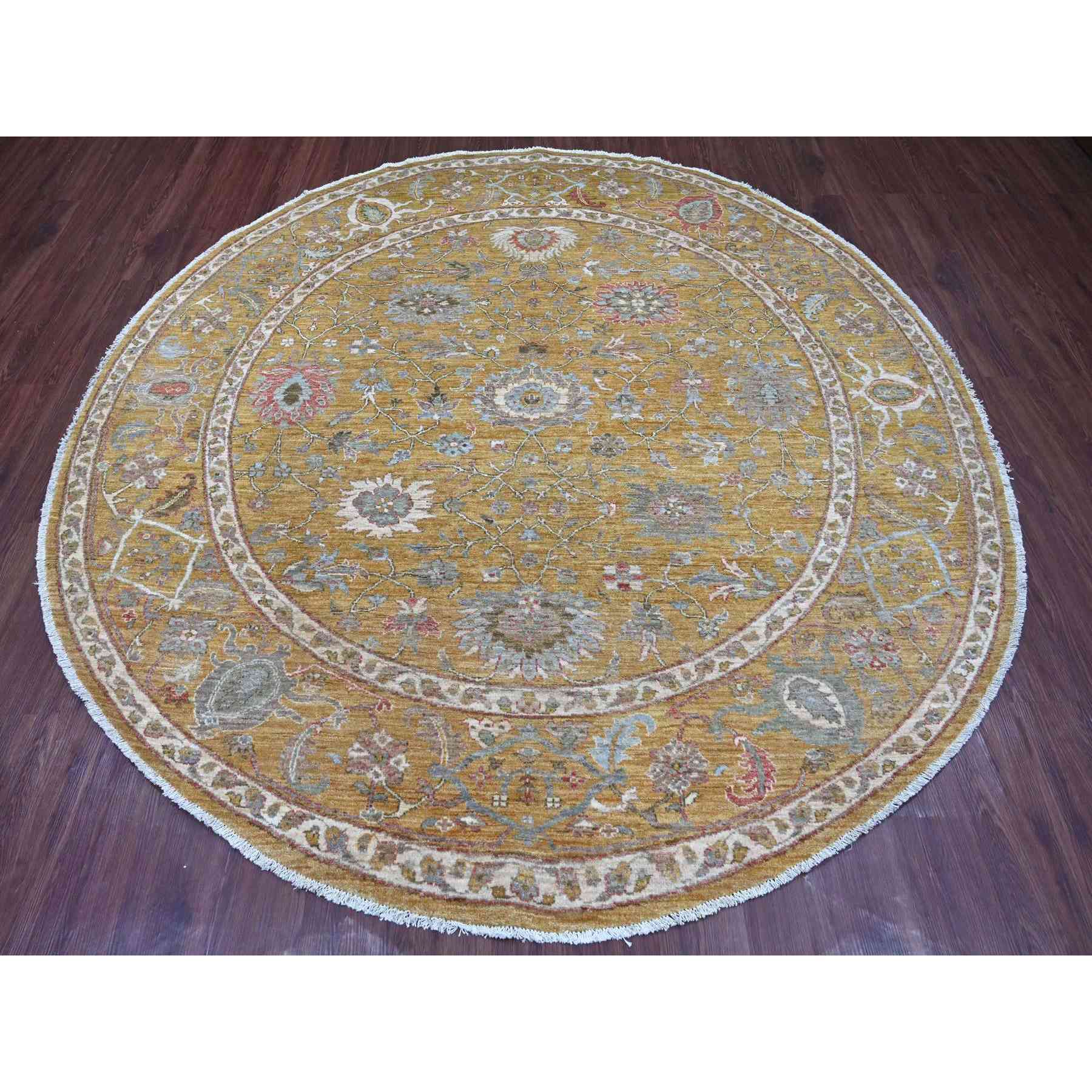 Oushak-And-Peshawar-Hand-Knotted-Rug-107880