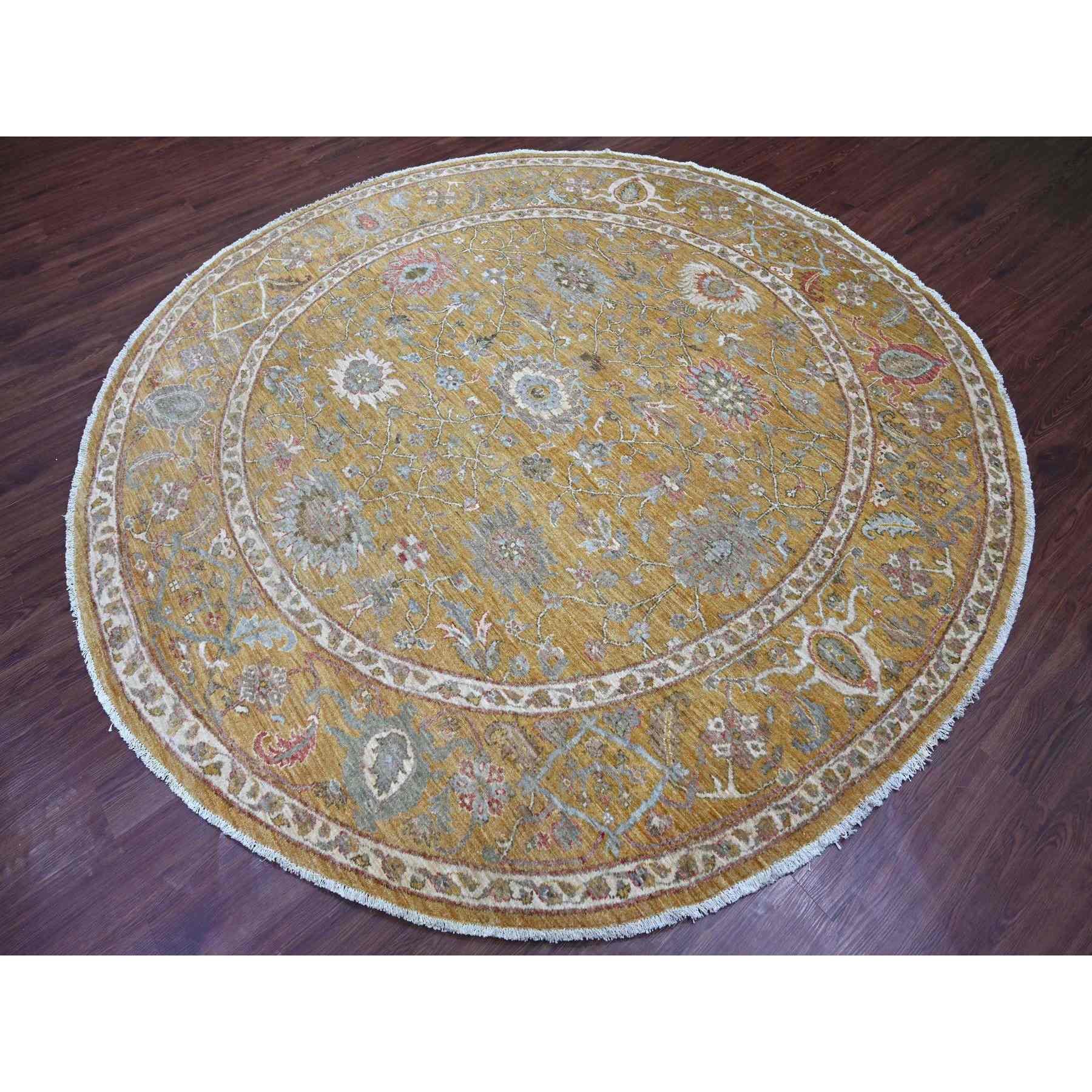 Oushak-And-Peshawar-Hand-Knotted-Rug-107880