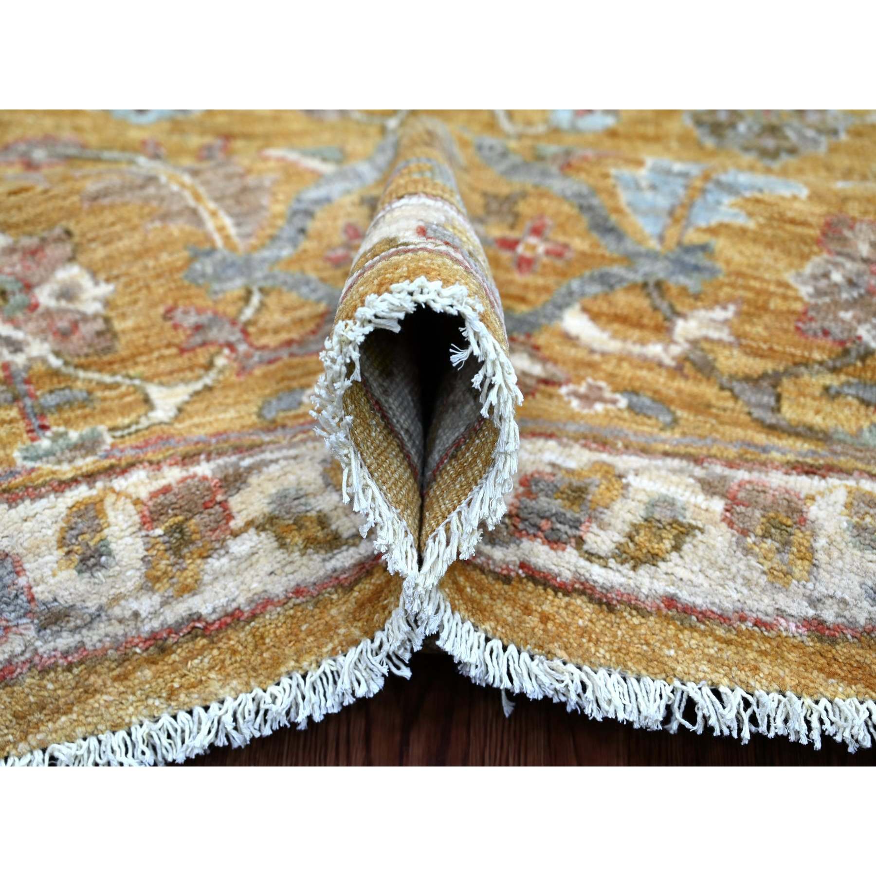Oushak-And-Peshawar-Hand-Knotted-Rug-107880