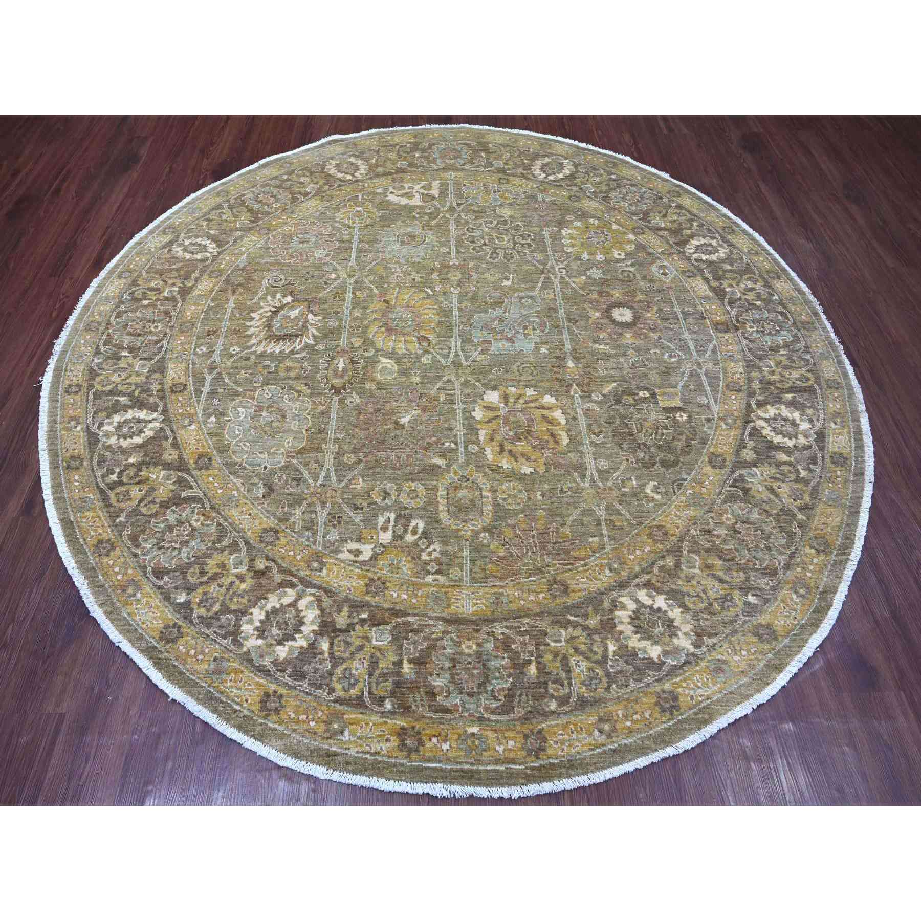 Oushak-And-Peshawar-Hand-Knotted-Rug-107885