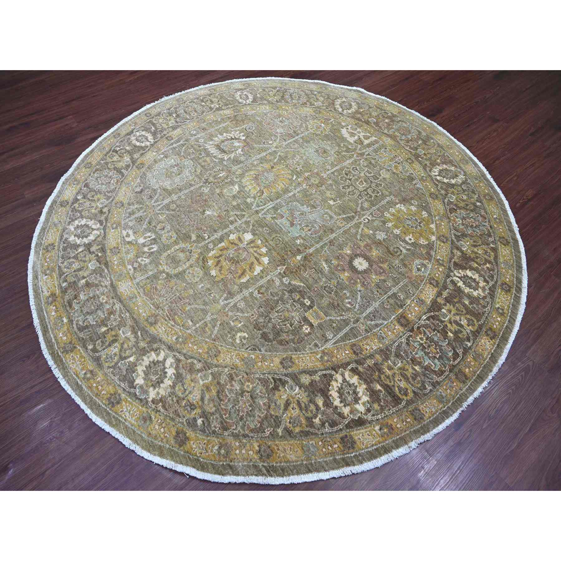 Oushak-And-Peshawar-Hand-Knotted-Rug-107885