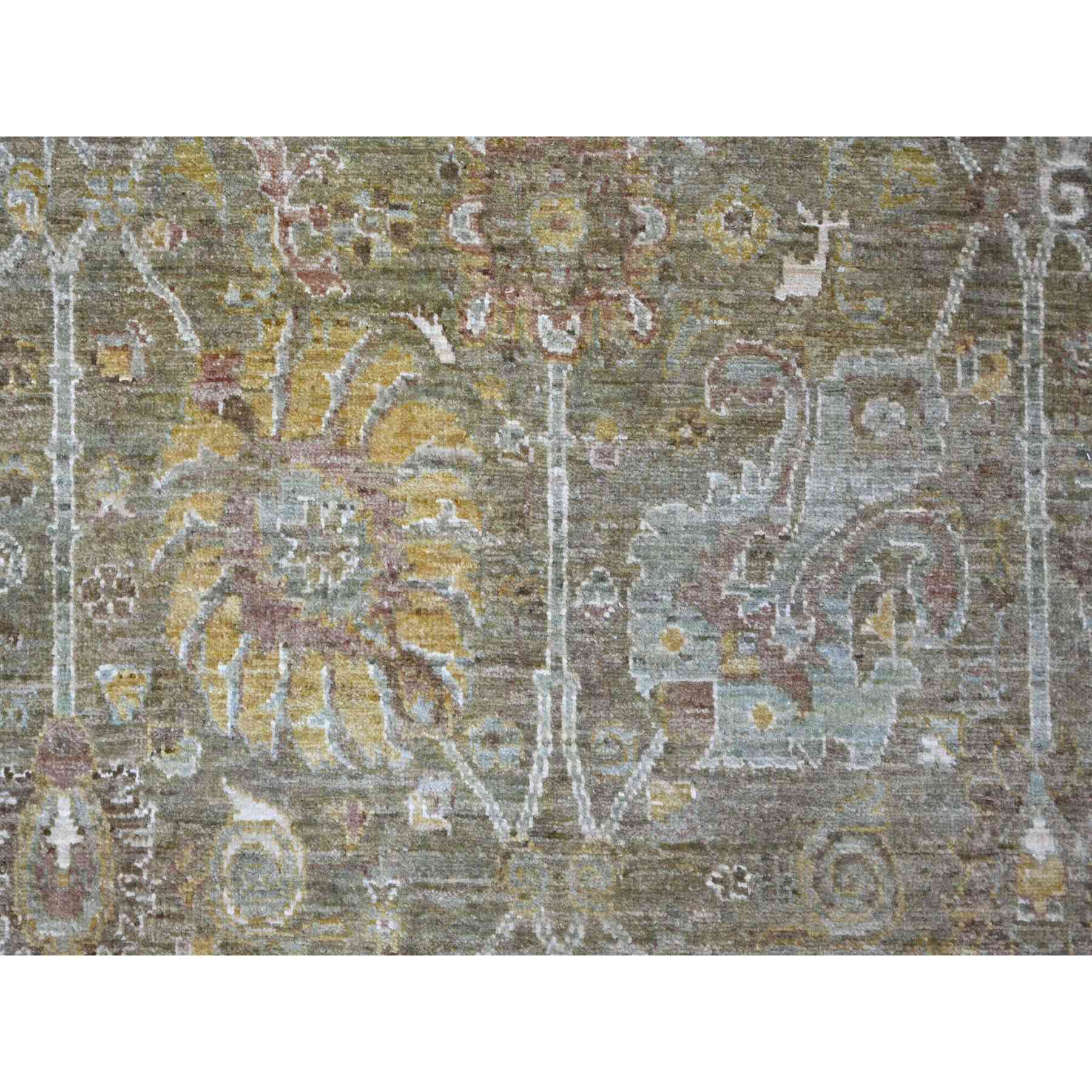 Oushak-And-Peshawar-Hand-Knotted-Rug-107885
