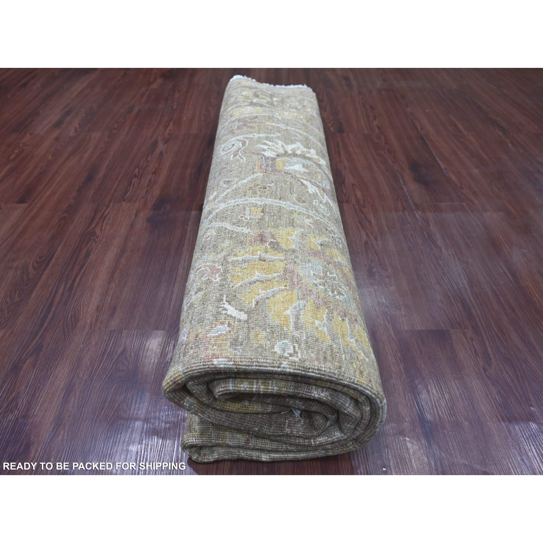 Oushak-And-Peshawar-Hand-Knotted-Rug-107885