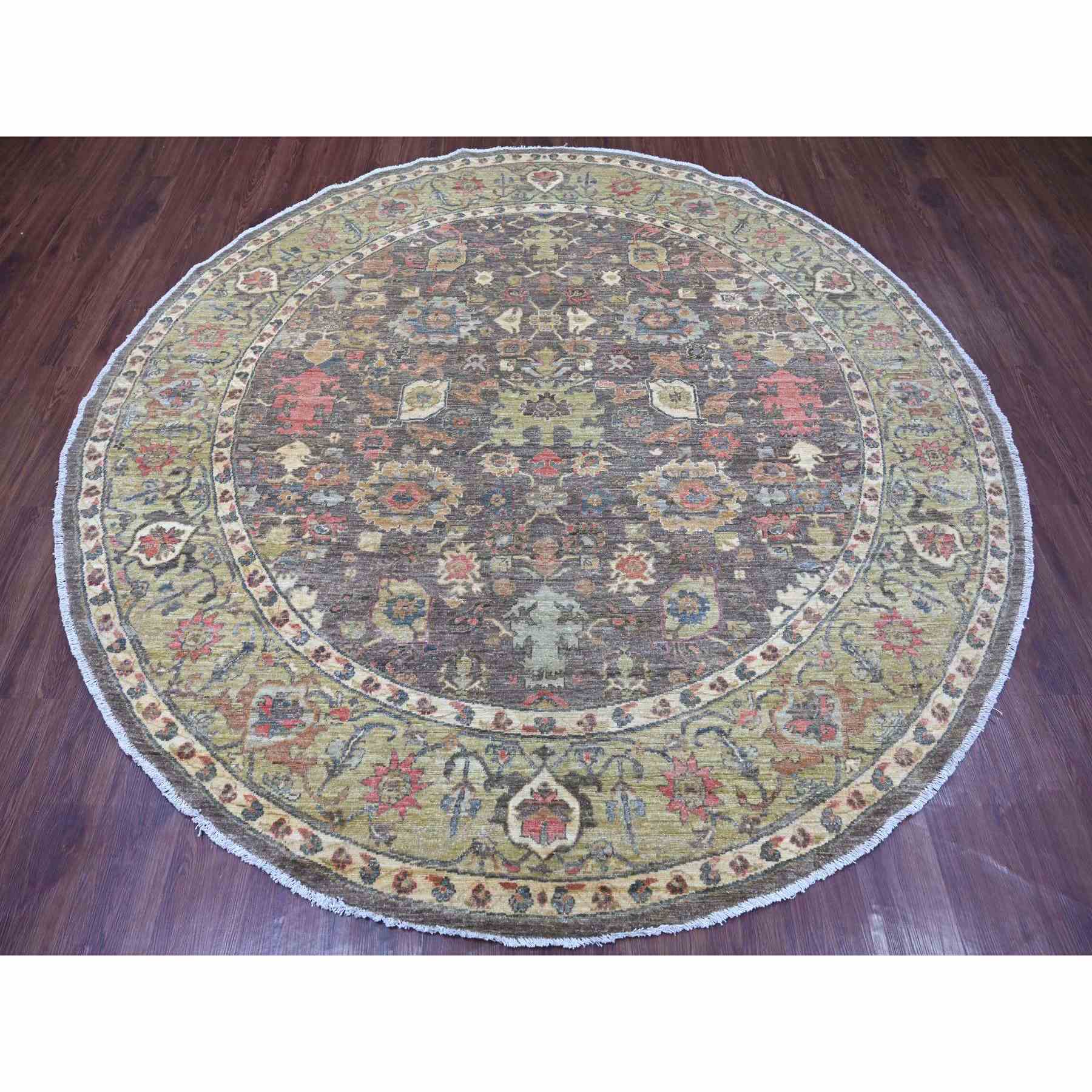 Oushak-And-Peshawar-Hand-Knotted-Rug-107890