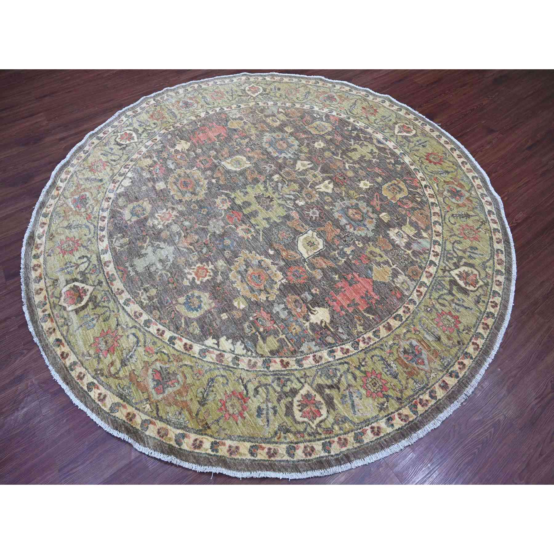Oushak-And-Peshawar-Hand-Knotted-Rug-107890