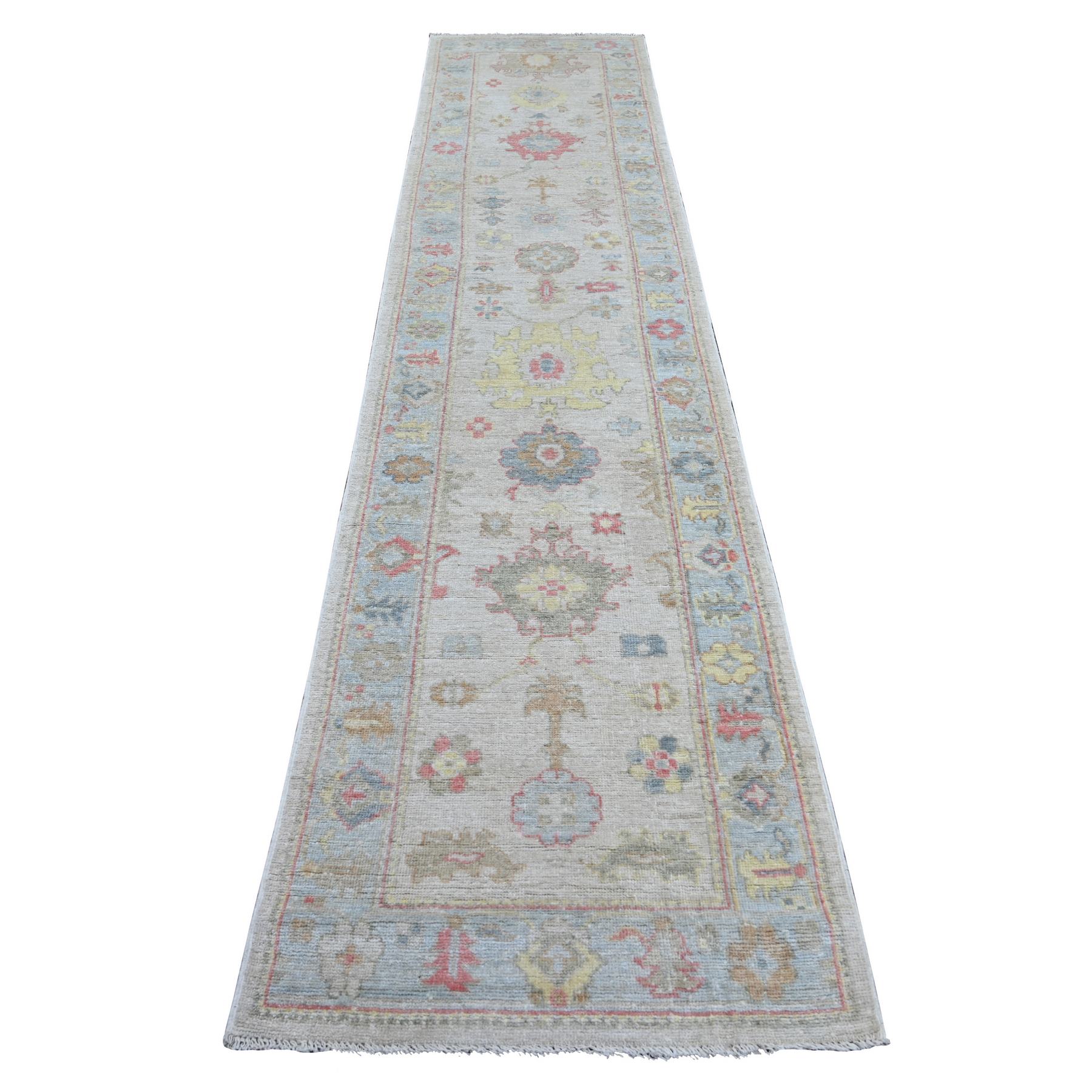 Oushak-And-Peshawar-Hand-Knotted-Rug-107920