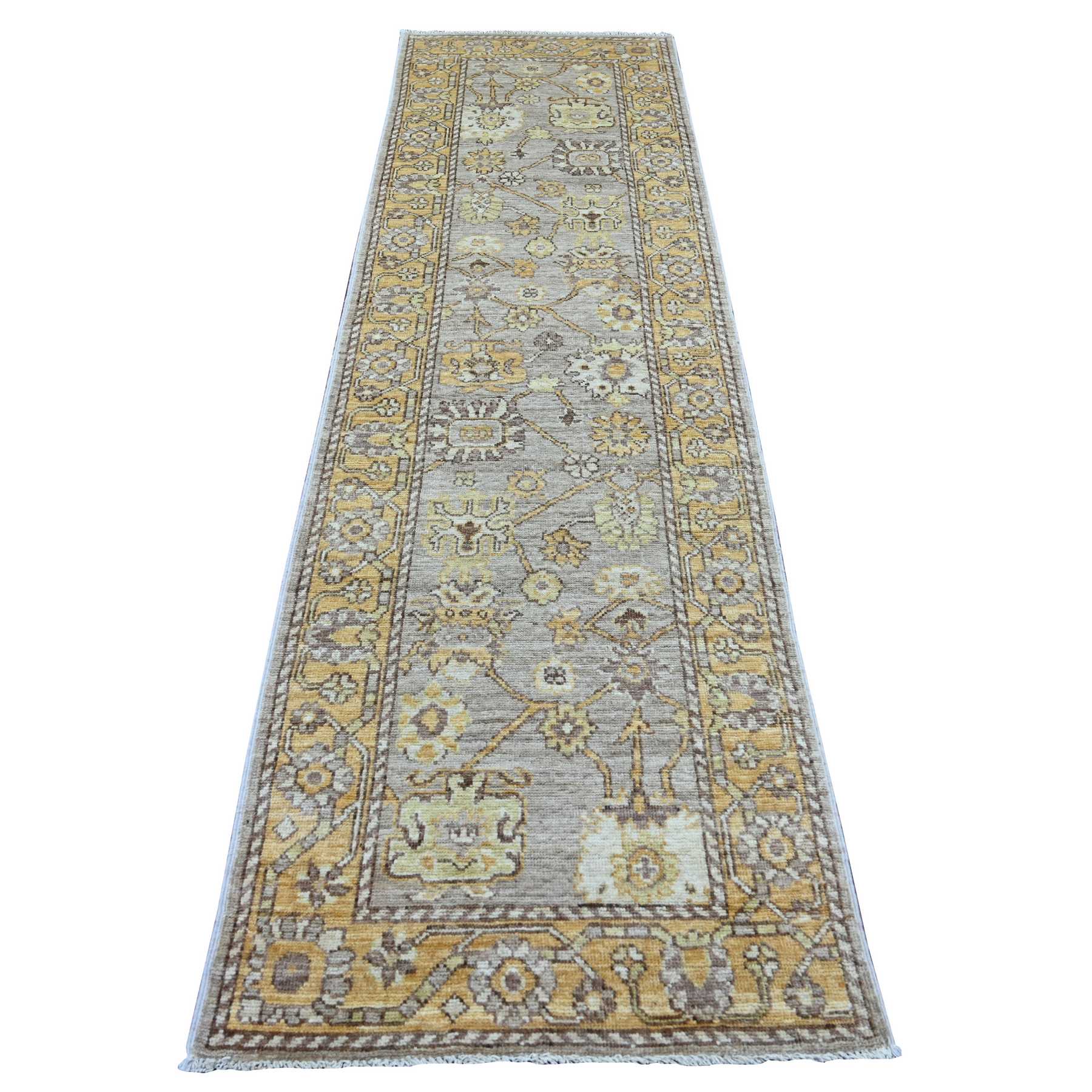 Oushak-And-Peshawar-Hand-Knotted-Rug-107925
