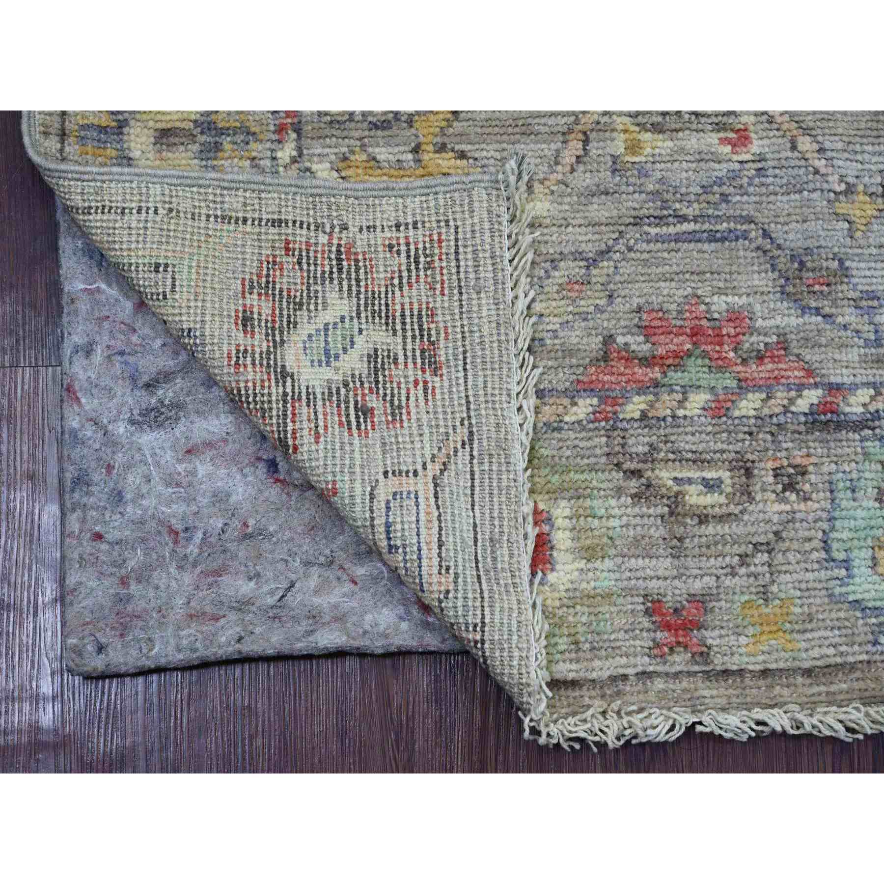 Oushak-And-Peshawar-Hand-Knotted-Rug-107930