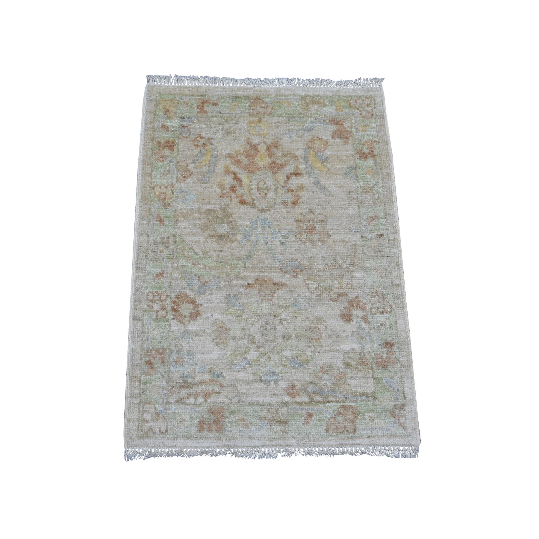 Oushak-And-Peshawar-Hand-Knotted-Rug-107960