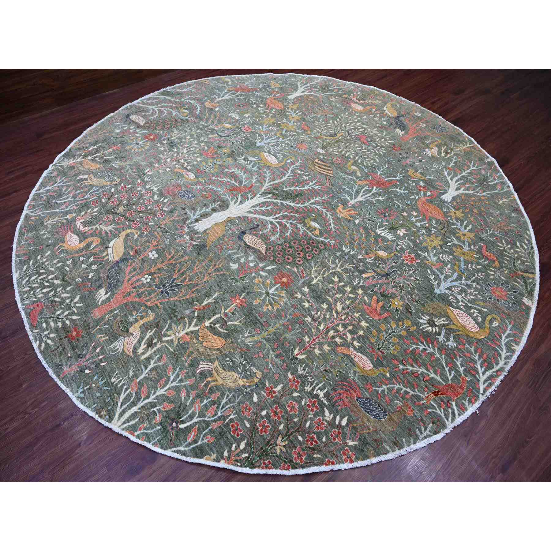 Oushak-And-Peshawar-Hand-Knotted-Rug-108015