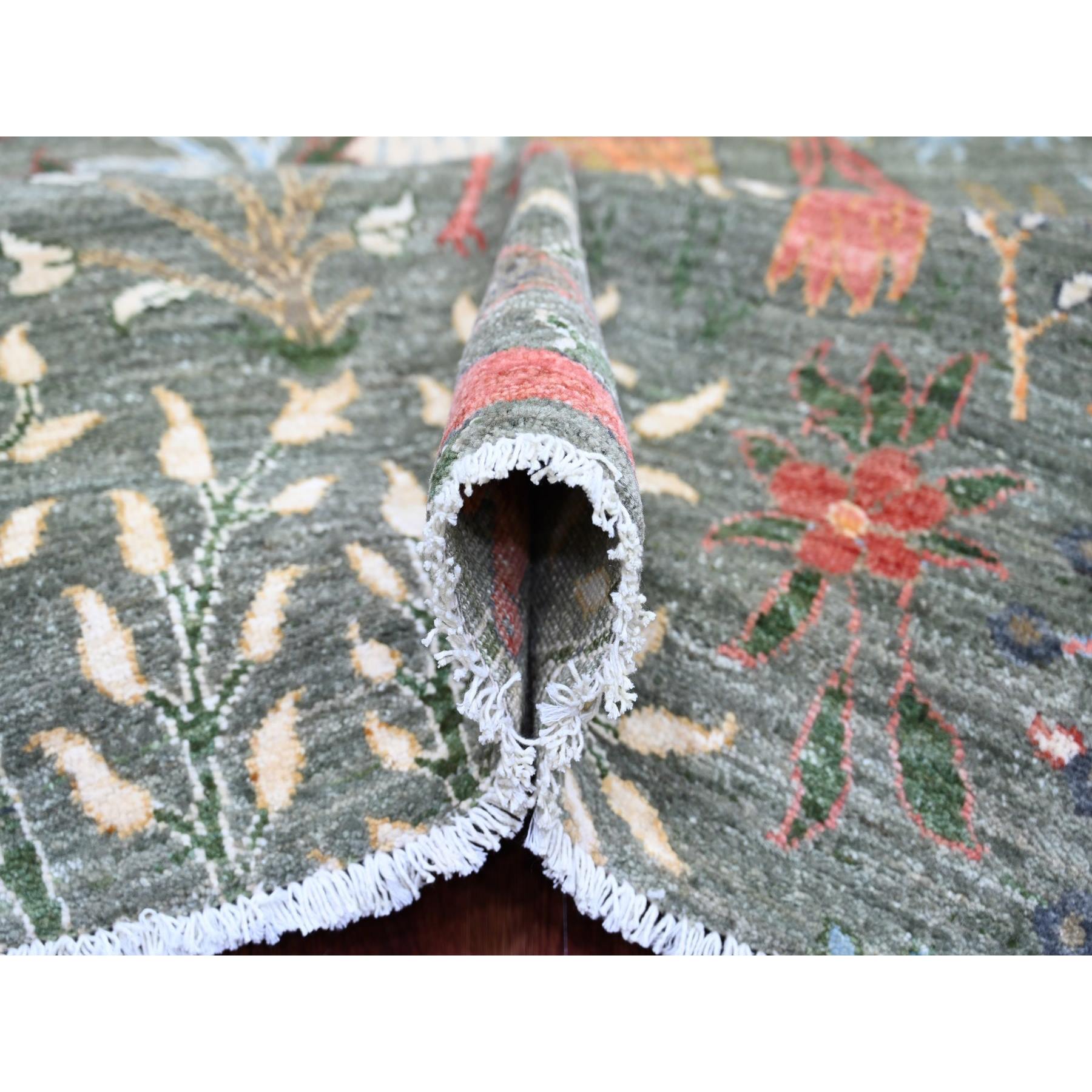 Oushak-And-Peshawar-Hand-Knotted-Rug-108015