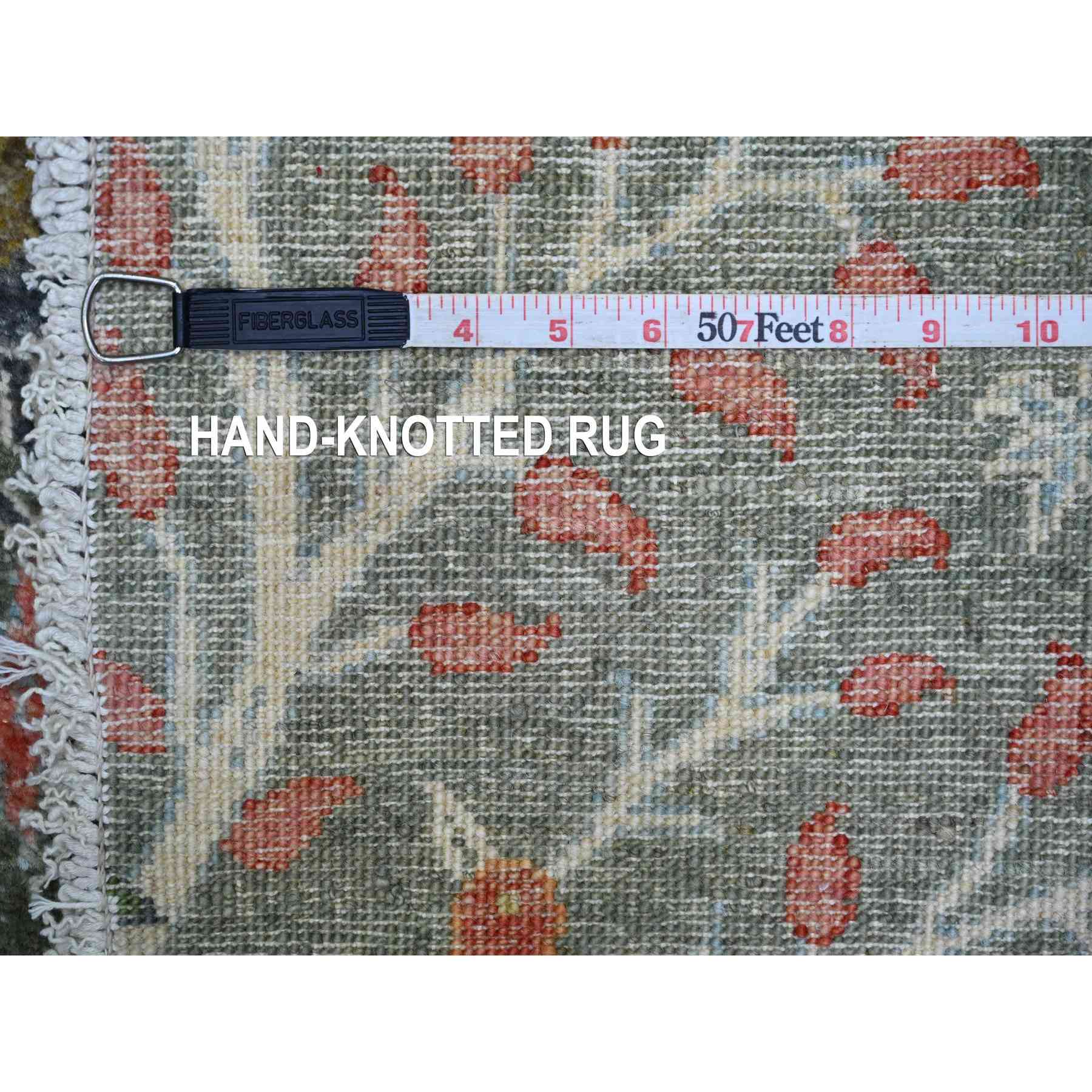 Oushak-And-Peshawar-Hand-Knotted-Rug-108015