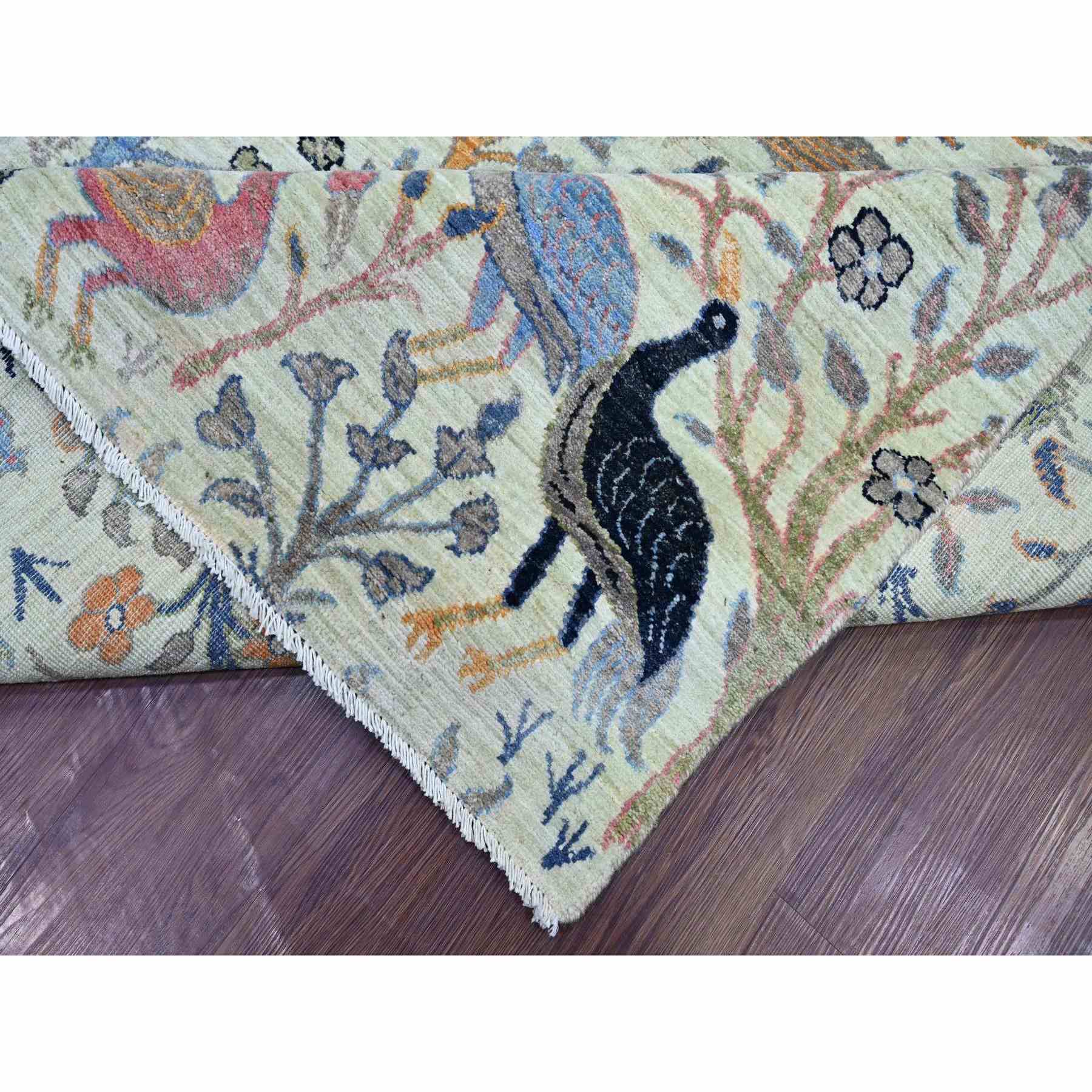 Oushak-And-Peshawar-Hand-Knotted-Rug-108020