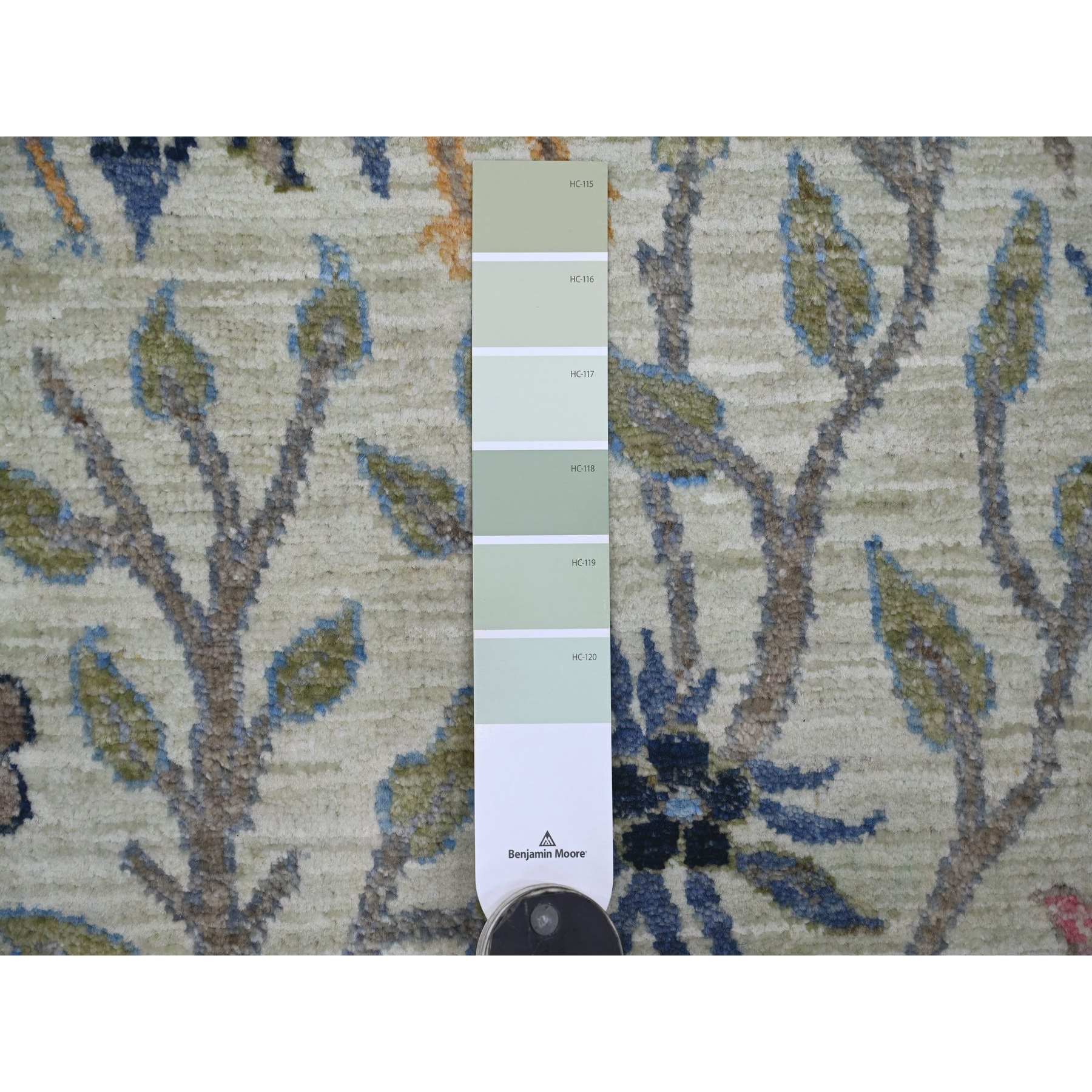 Oushak-And-Peshawar-Hand-Knotted-Rug-108020