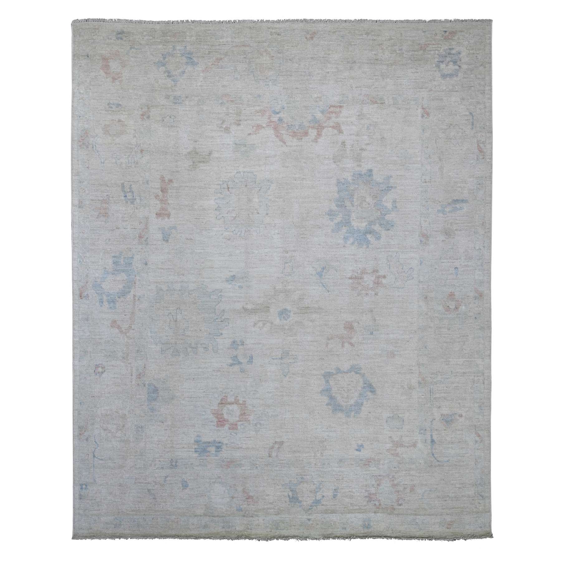 Oushak-And-Peshawar-Hand-Knotted-Rug-108030