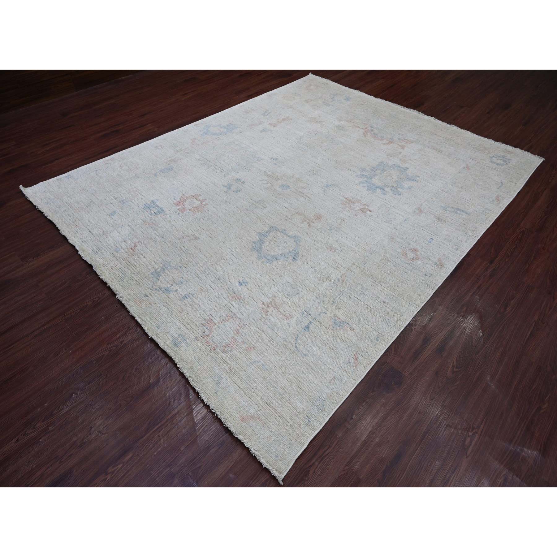 Oushak-And-Peshawar-Hand-Knotted-Rug-108030