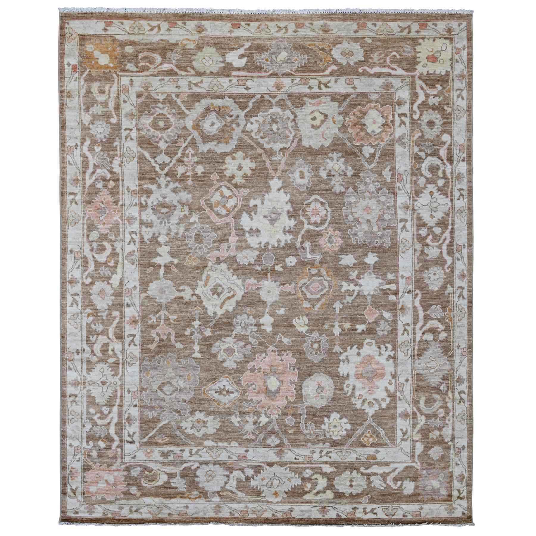 Oushak-And-Peshawar-Hand-Knotted-Rug-108040