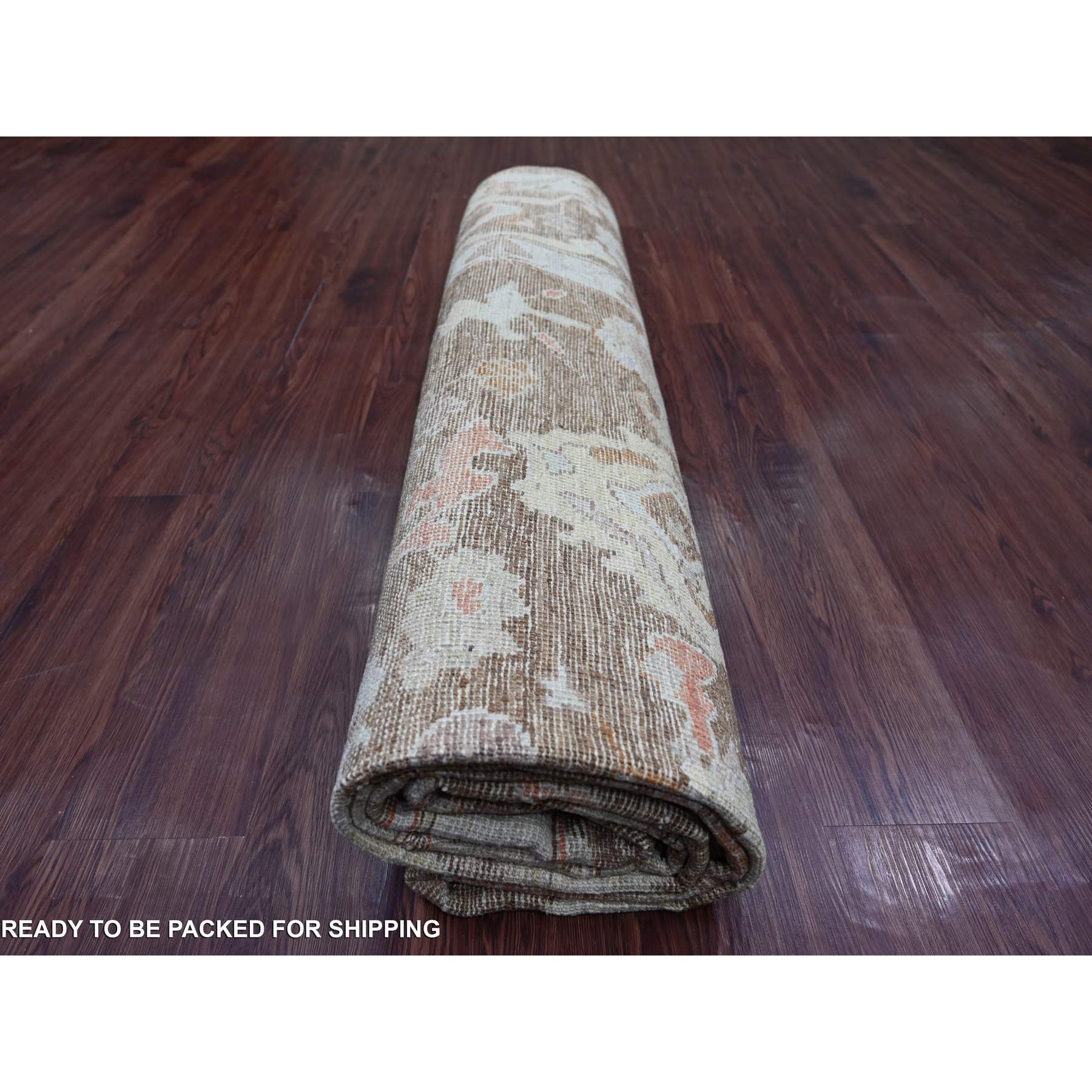 Oushak-And-Peshawar-Hand-Knotted-Rug-108040