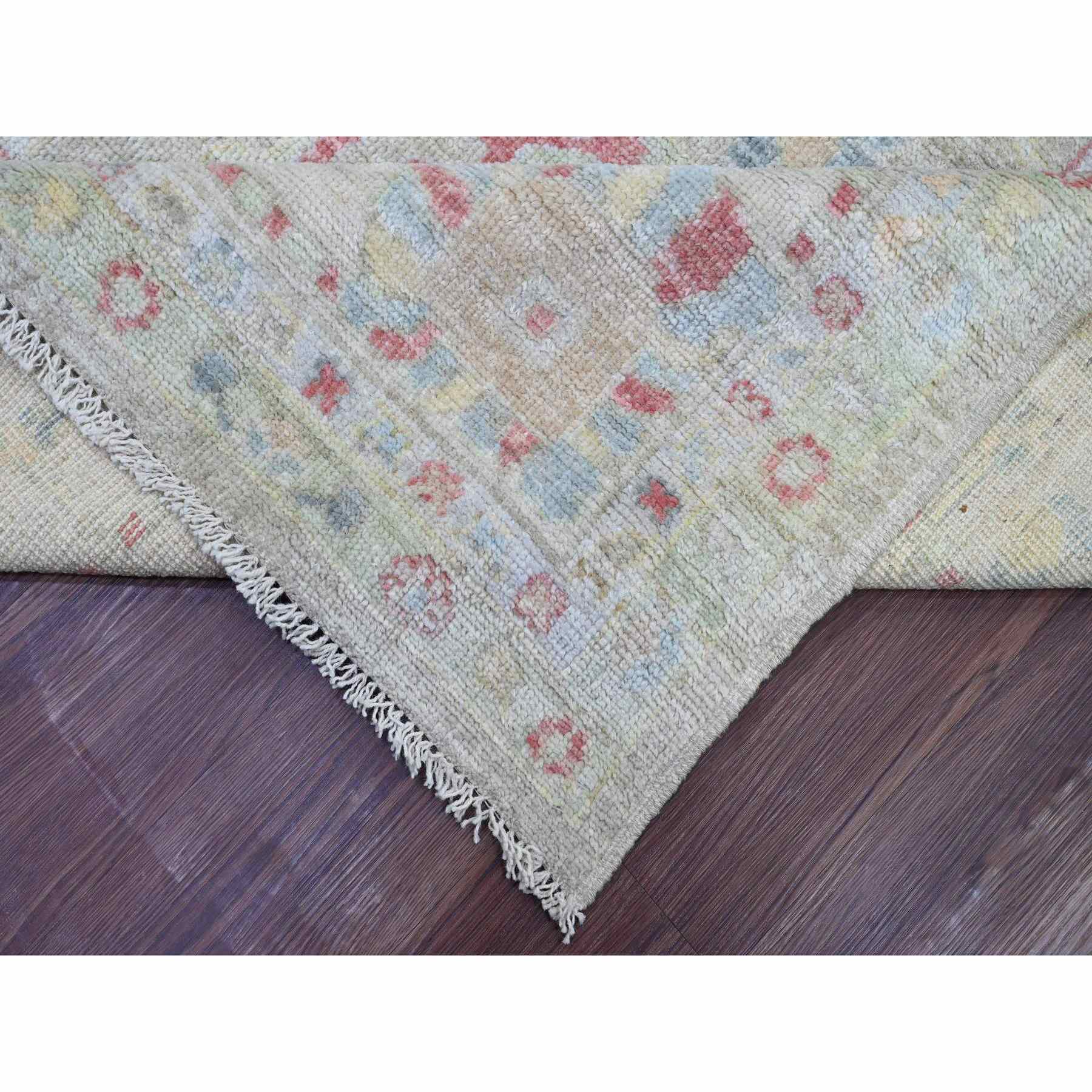 Oushak-And-Peshawar-Hand-Knotted-Rug-108050