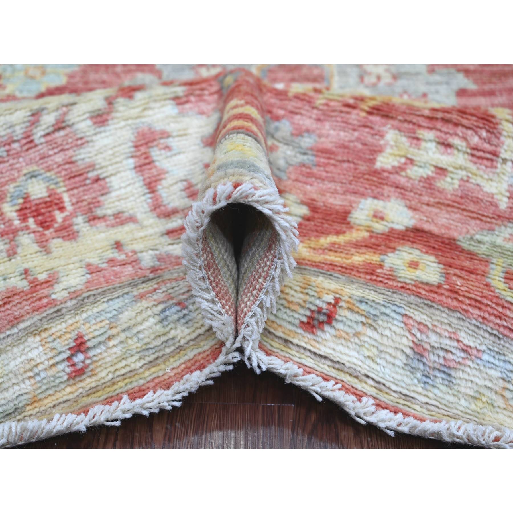 Oushak-And-Peshawar-Hand-Knotted-Rug-108055