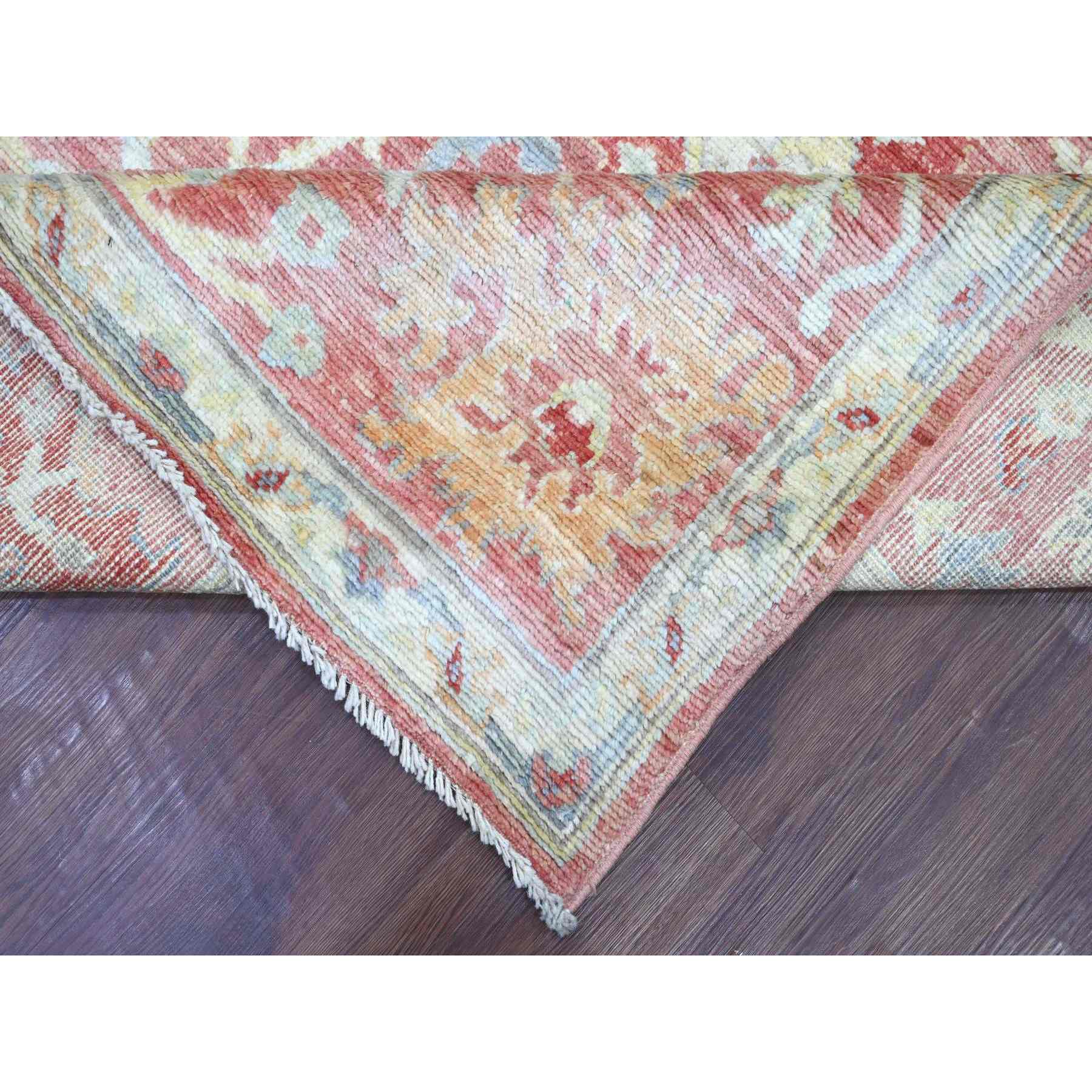 Oushak-And-Peshawar-Hand-Knotted-Rug-108055