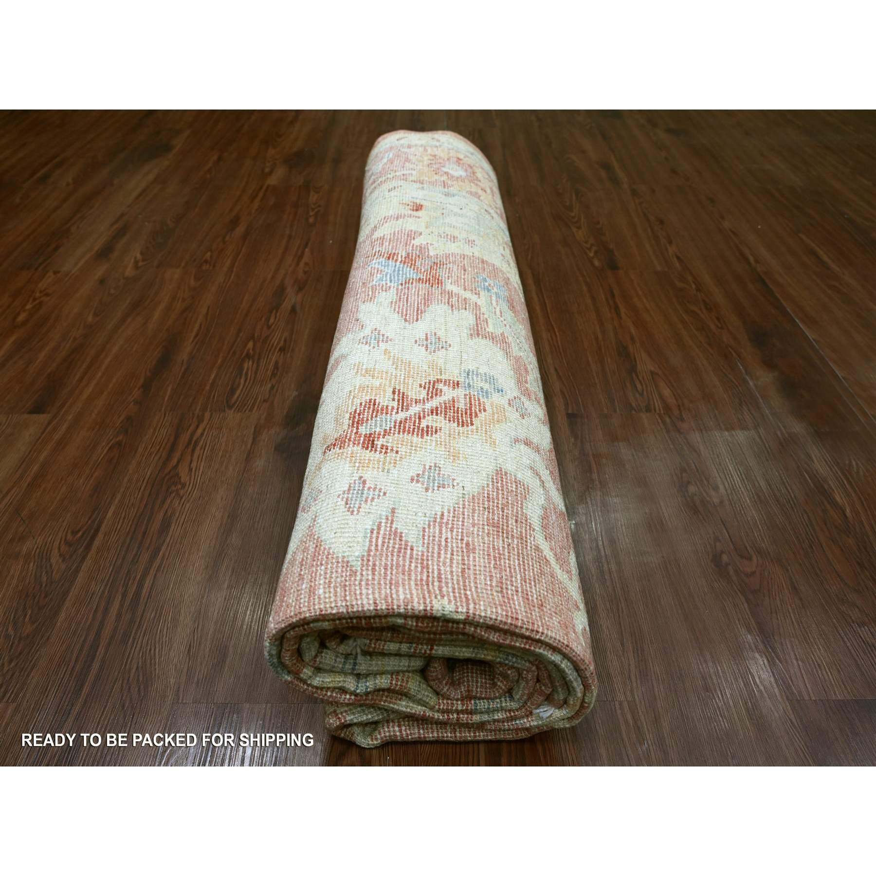 Oushak-And-Peshawar-Hand-Knotted-Rug-108055