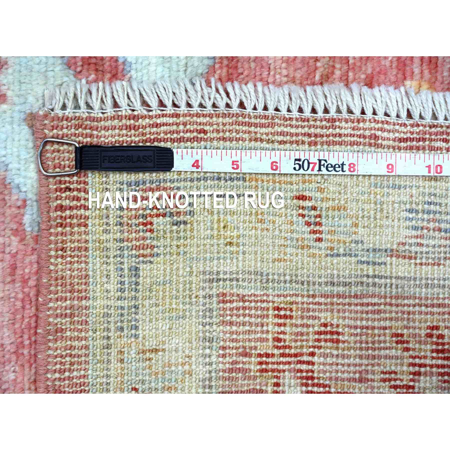 Oushak-And-Peshawar-Hand-Knotted-Rug-108055