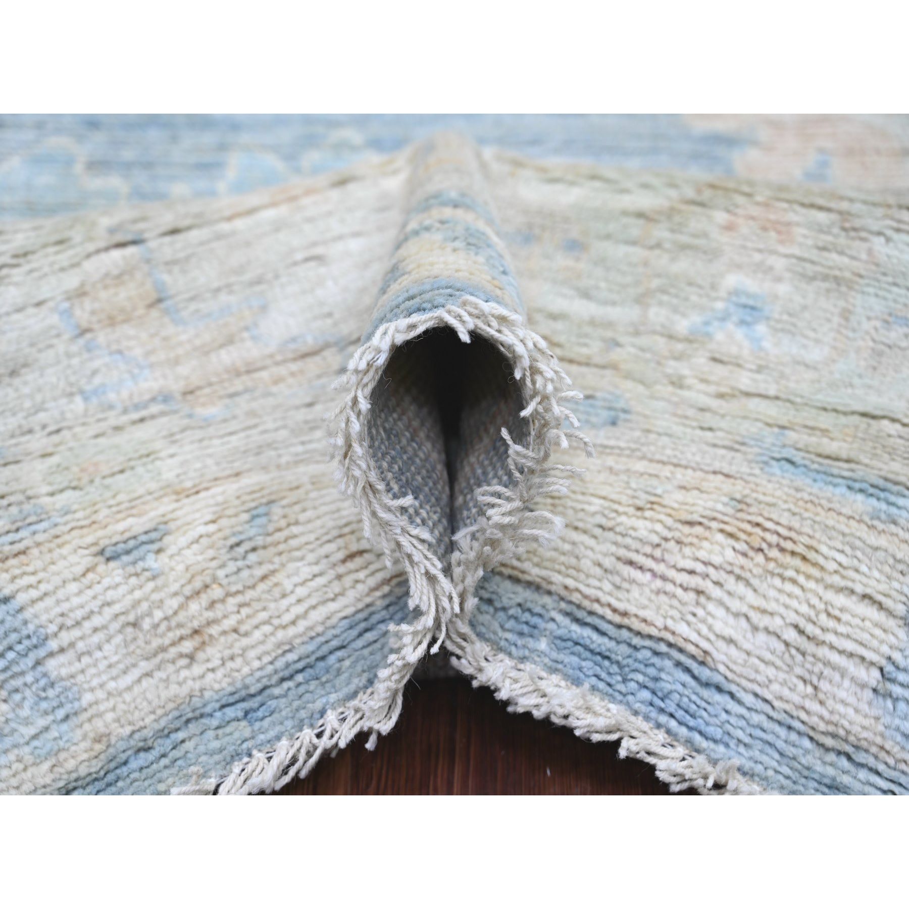 Oushak-And-Peshawar-Hand-Knotted-Rug-108065