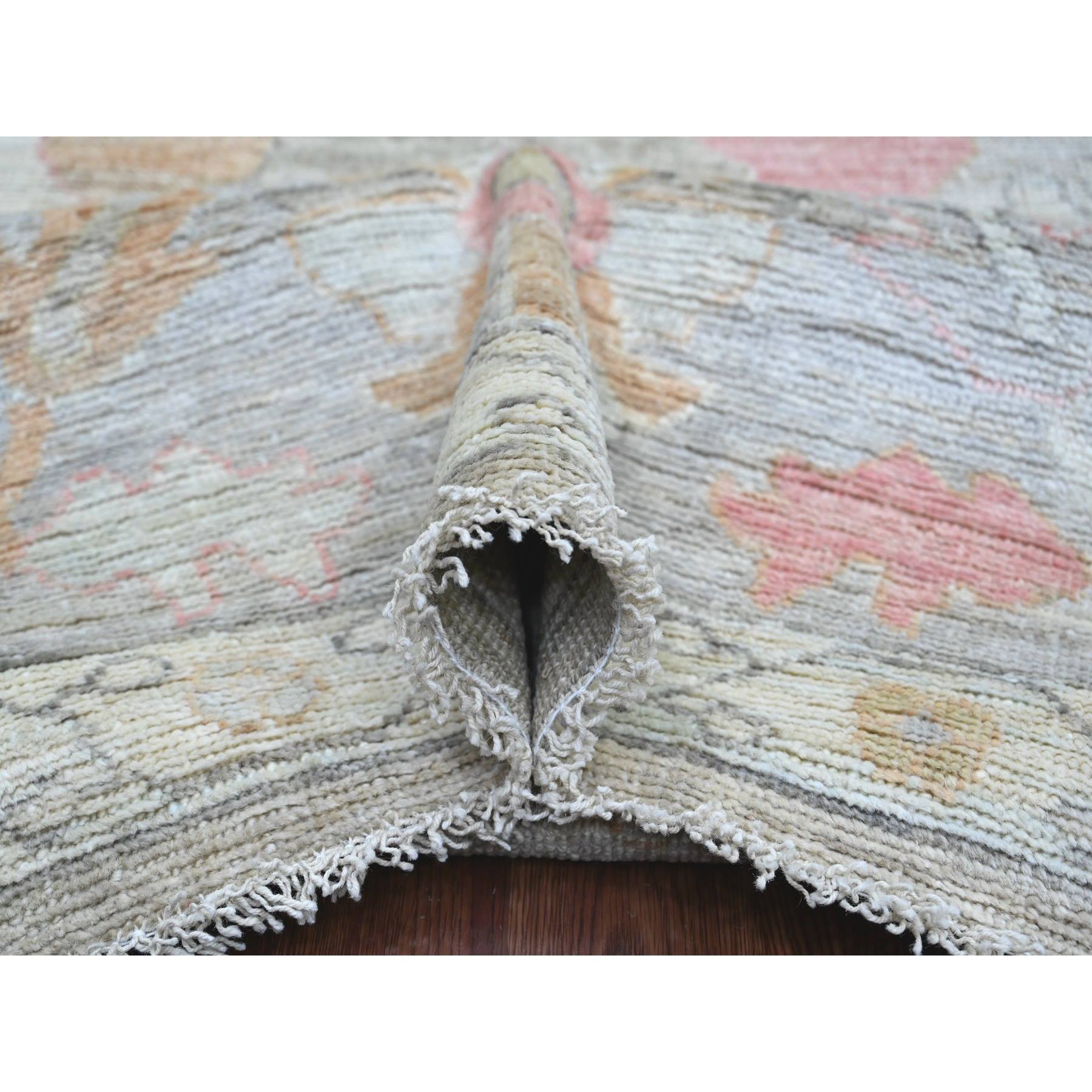 Oushak-And-Peshawar-Hand-Knotted-Rug-108070