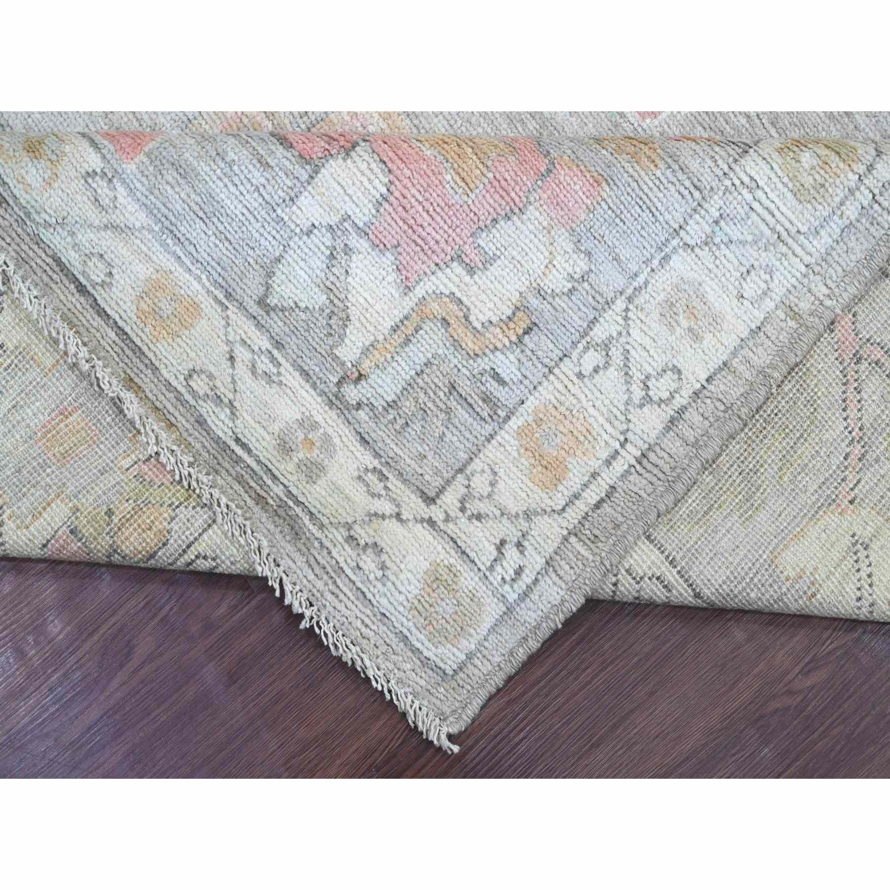 Oushak-And-Peshawar-Hand-Knotted-Rug-108070