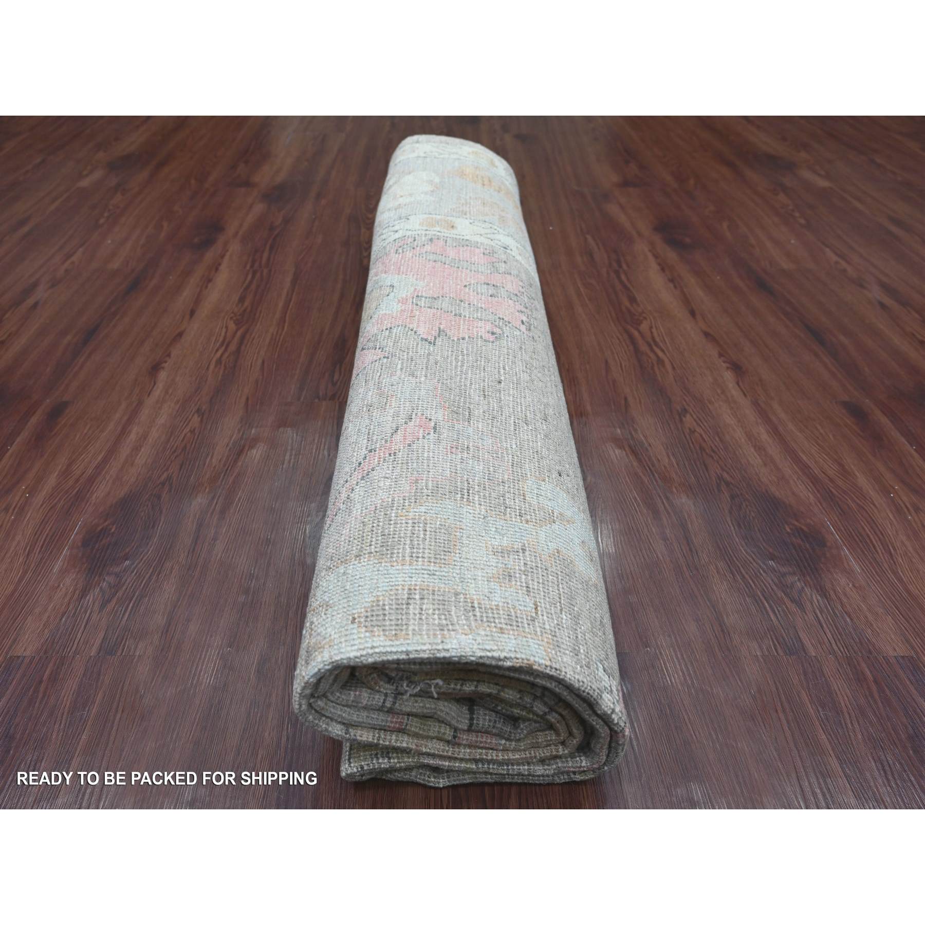 Oushak-And-Peshawar-Hand-Knotted-Rug-108070