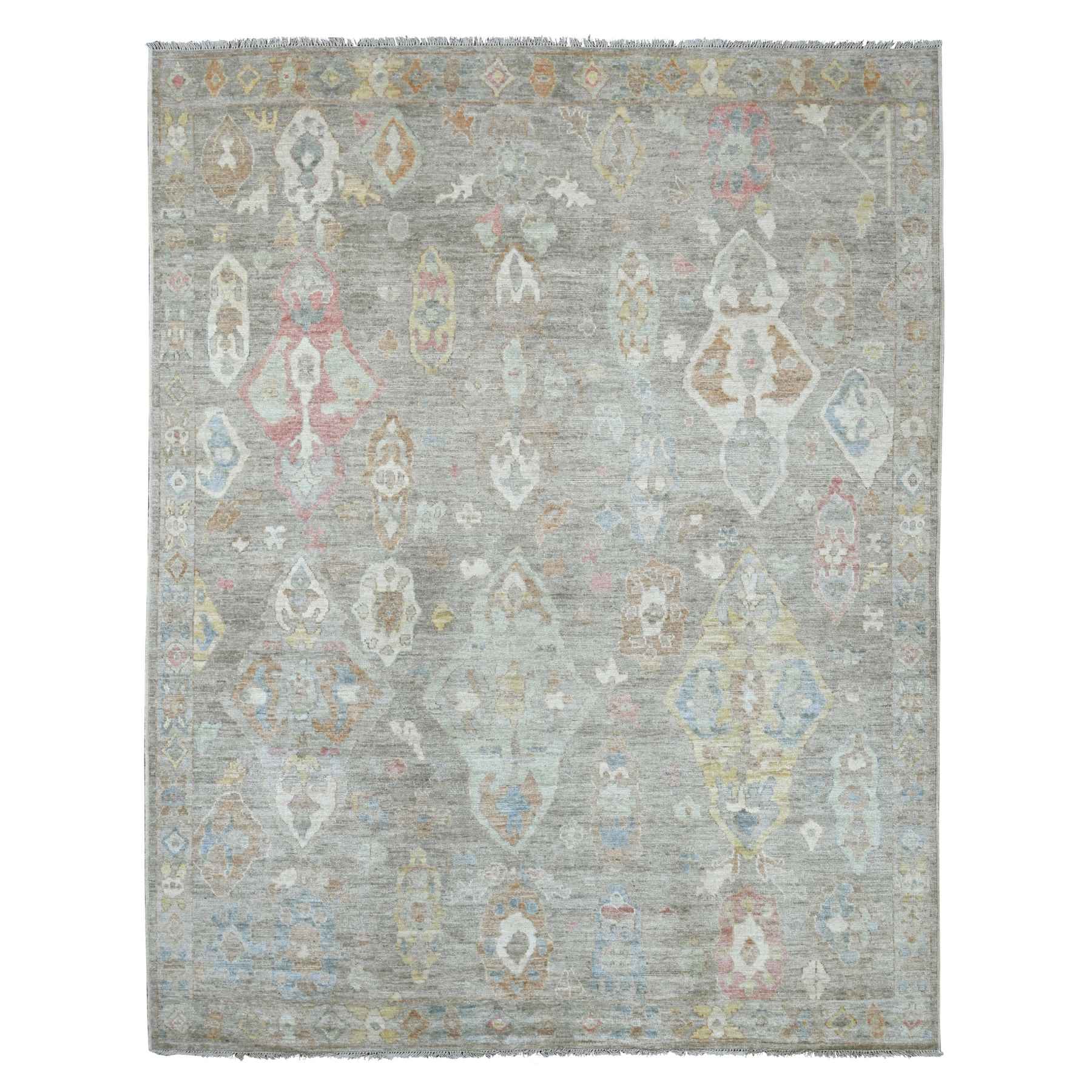 Oushak-And-Peshawar-Hand-Knotted-Rug-108075