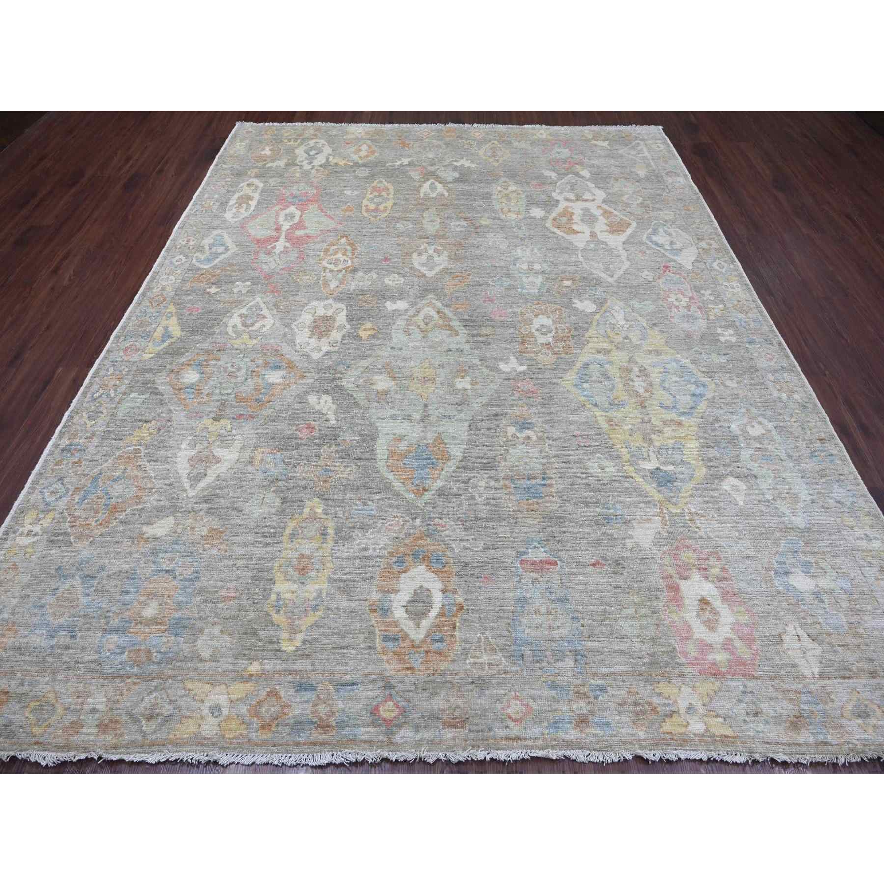 Oushak-And-Peshawar-Hand-Knotted-Rug-108075