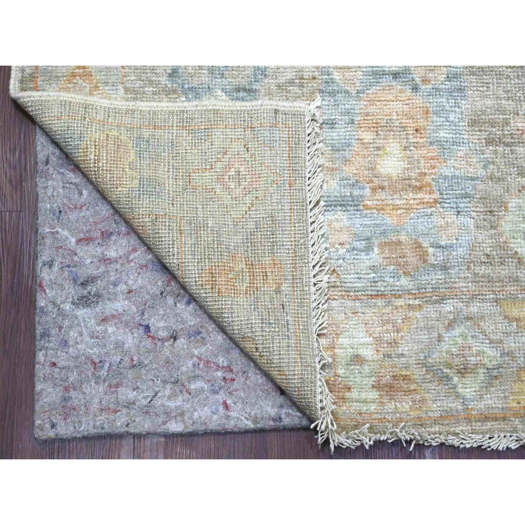 Oushak-And-Peshawar-Hand-Knotted-Rug-108075