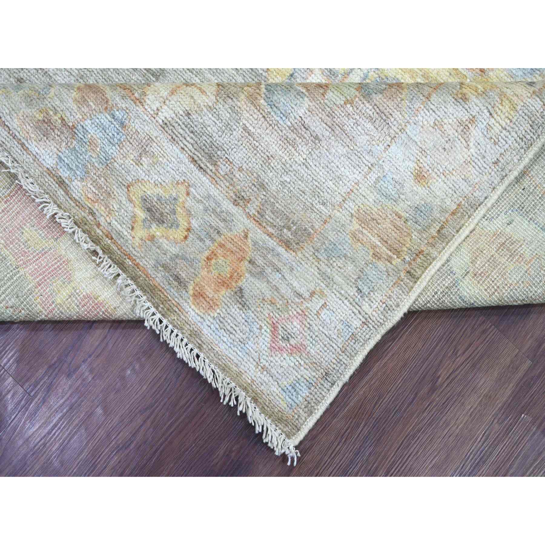 Oushak-And-Peshawar-Hand-Knotted-Rug-108075