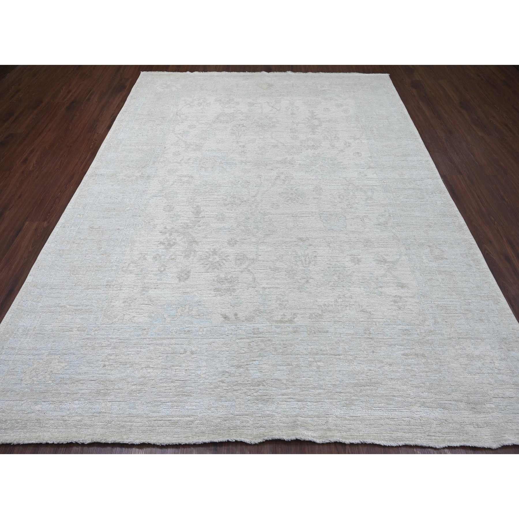 Oushak-And-Peshawar-Hand-Knotted-Rug-108080